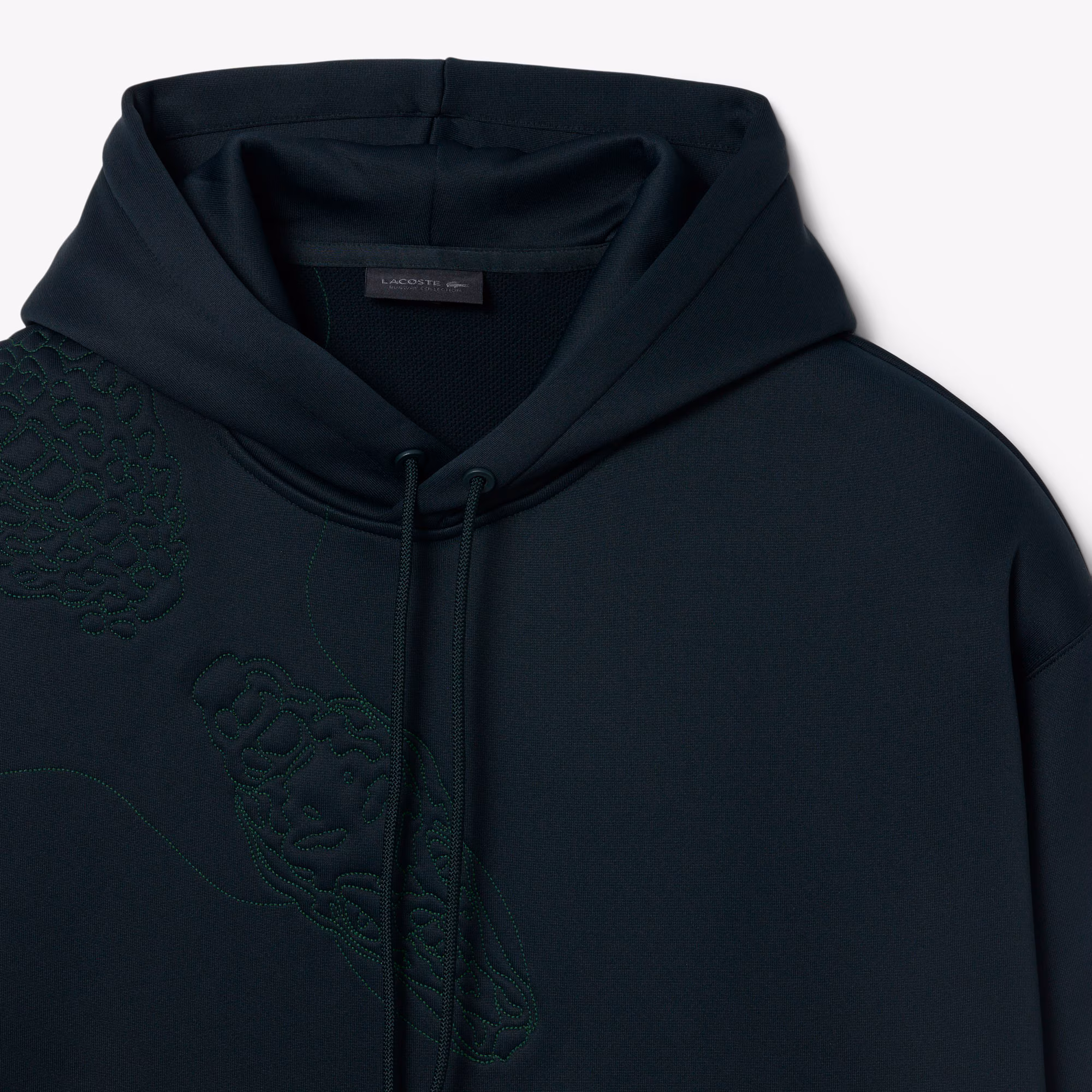 Runway Embroidered Crocodile Hoodie