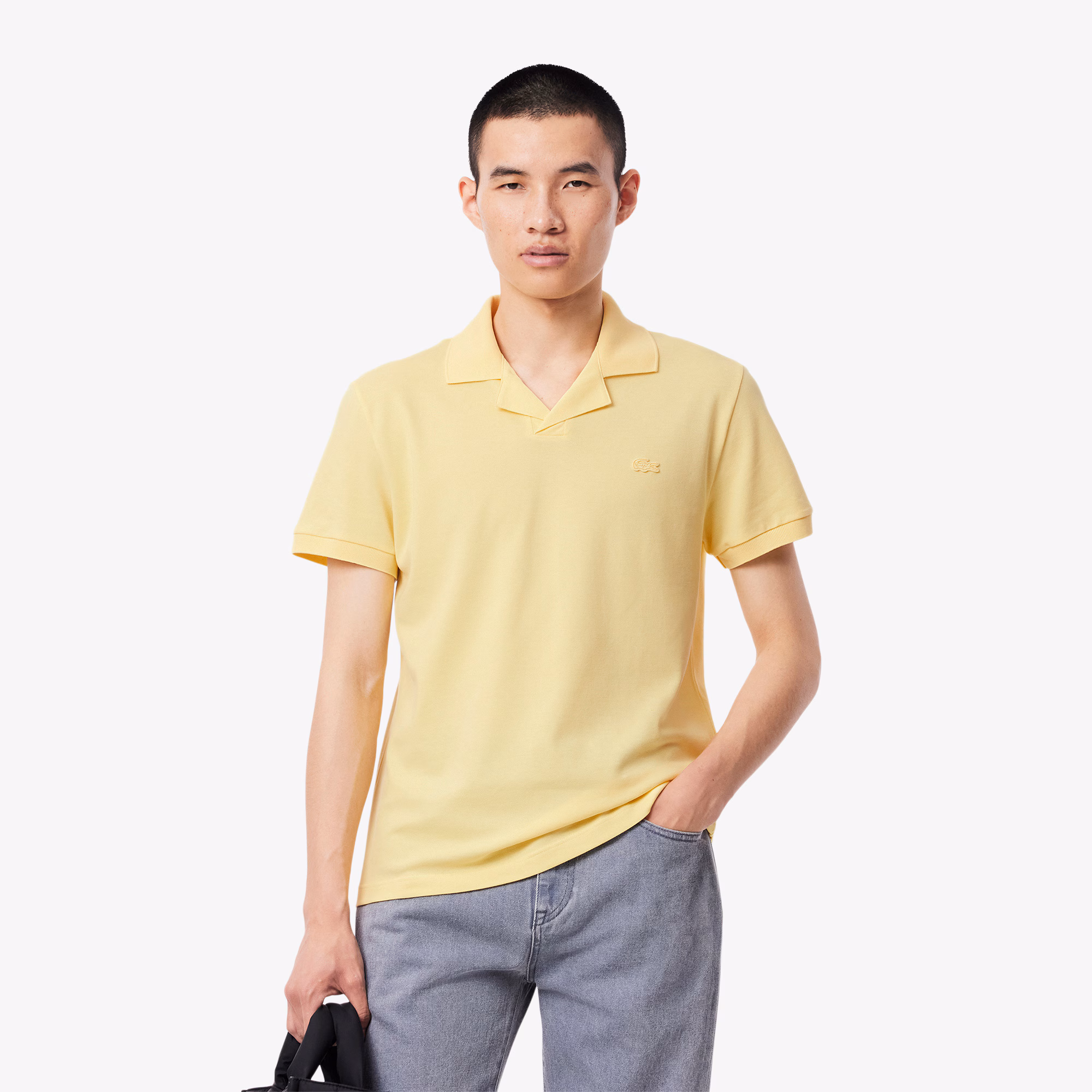 Men's Classic Fit Open Neck Paris Polo