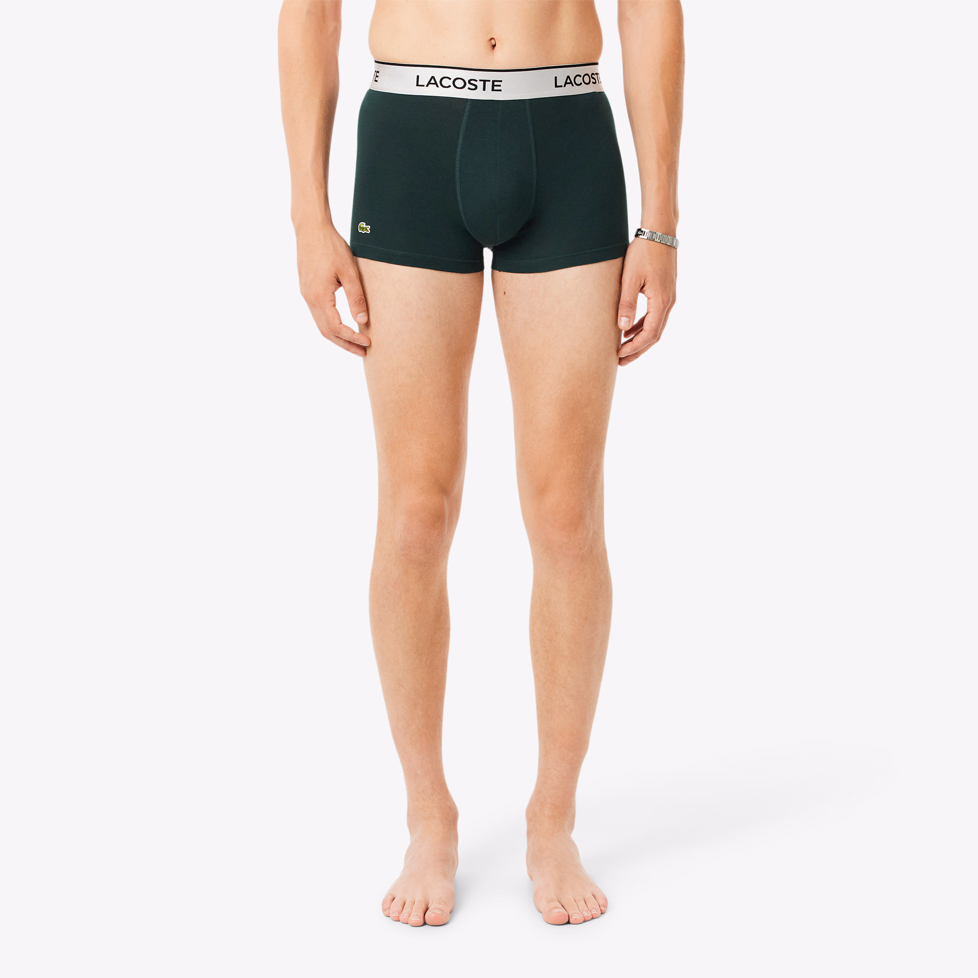 Men's 3-Pack Silver Waist Short Trunks