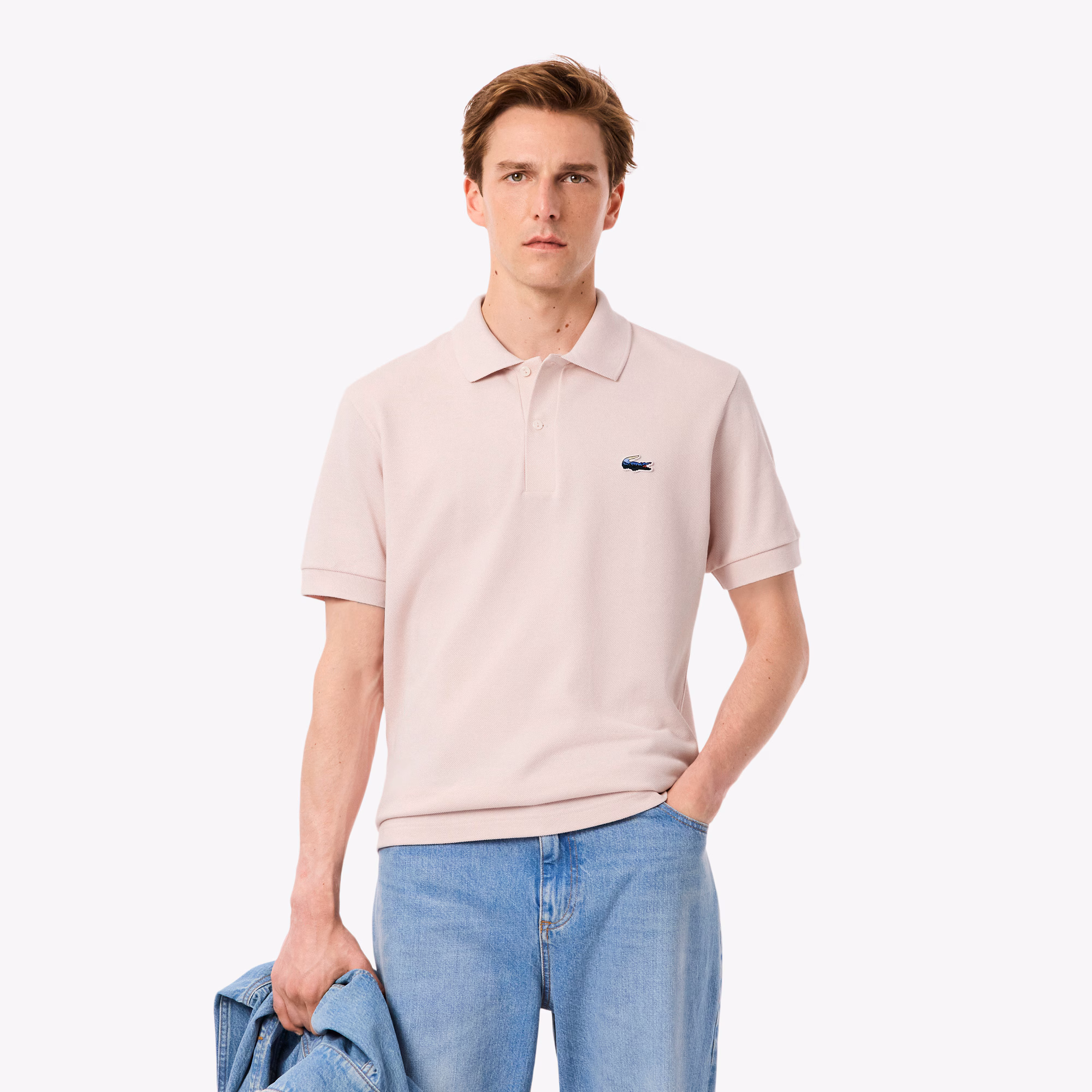 Men's Classic Fit Landscape Crocodile Piqué Polo