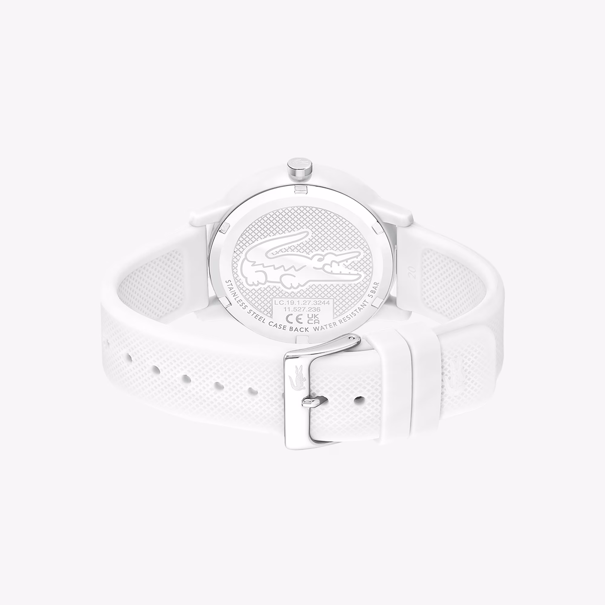 Men’s Lacoste.12.12 White Silicone Strap Watch