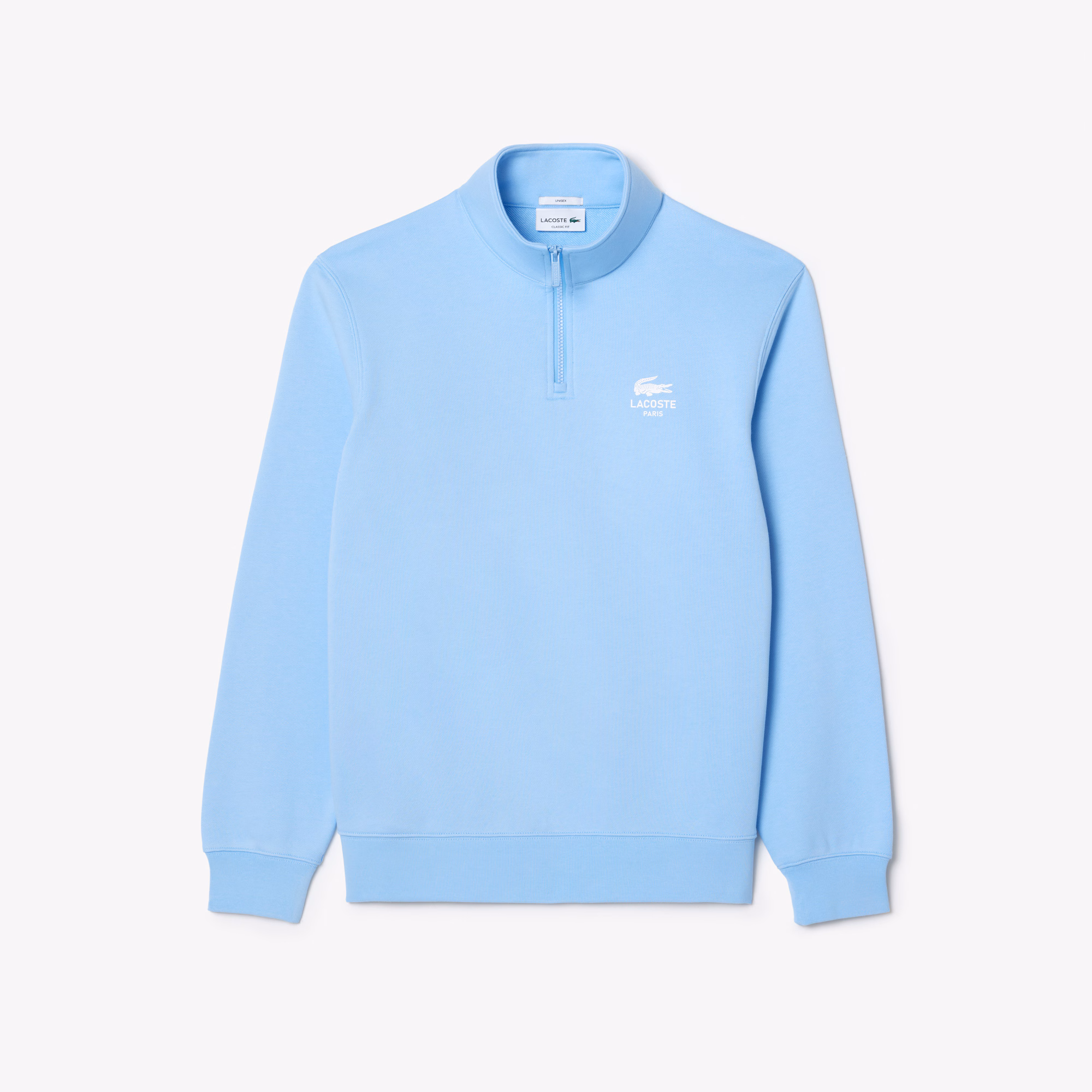 Unisex High-Neck Zip-Up Sweatshirt