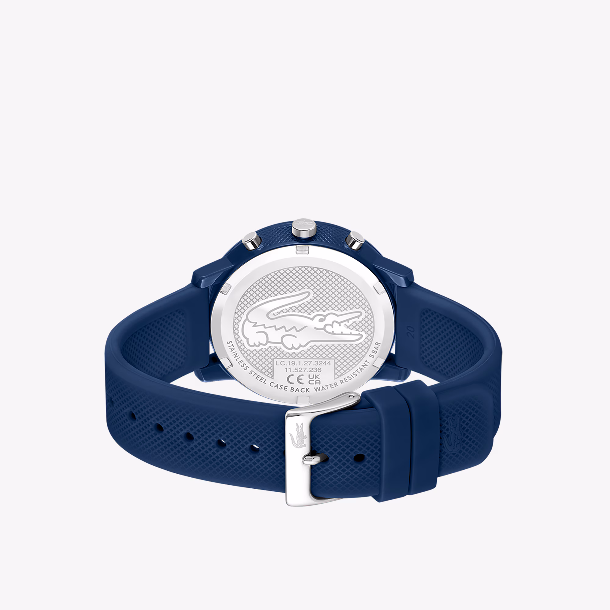 Men's Lacoste.12.12 Chrono Watch Blue Silicone
