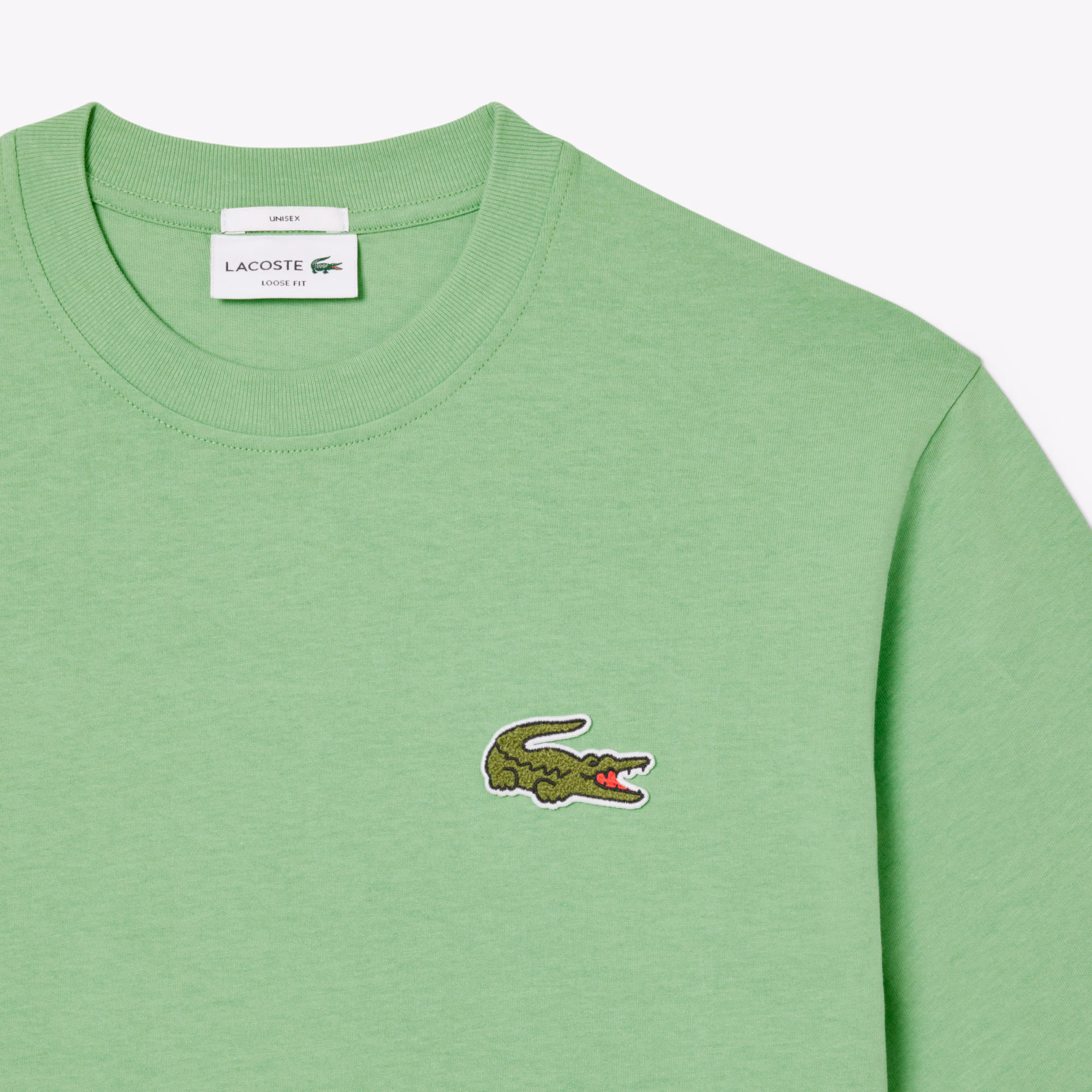 Unisex Loose Fit Heavy Cotton Badge T-Shirt