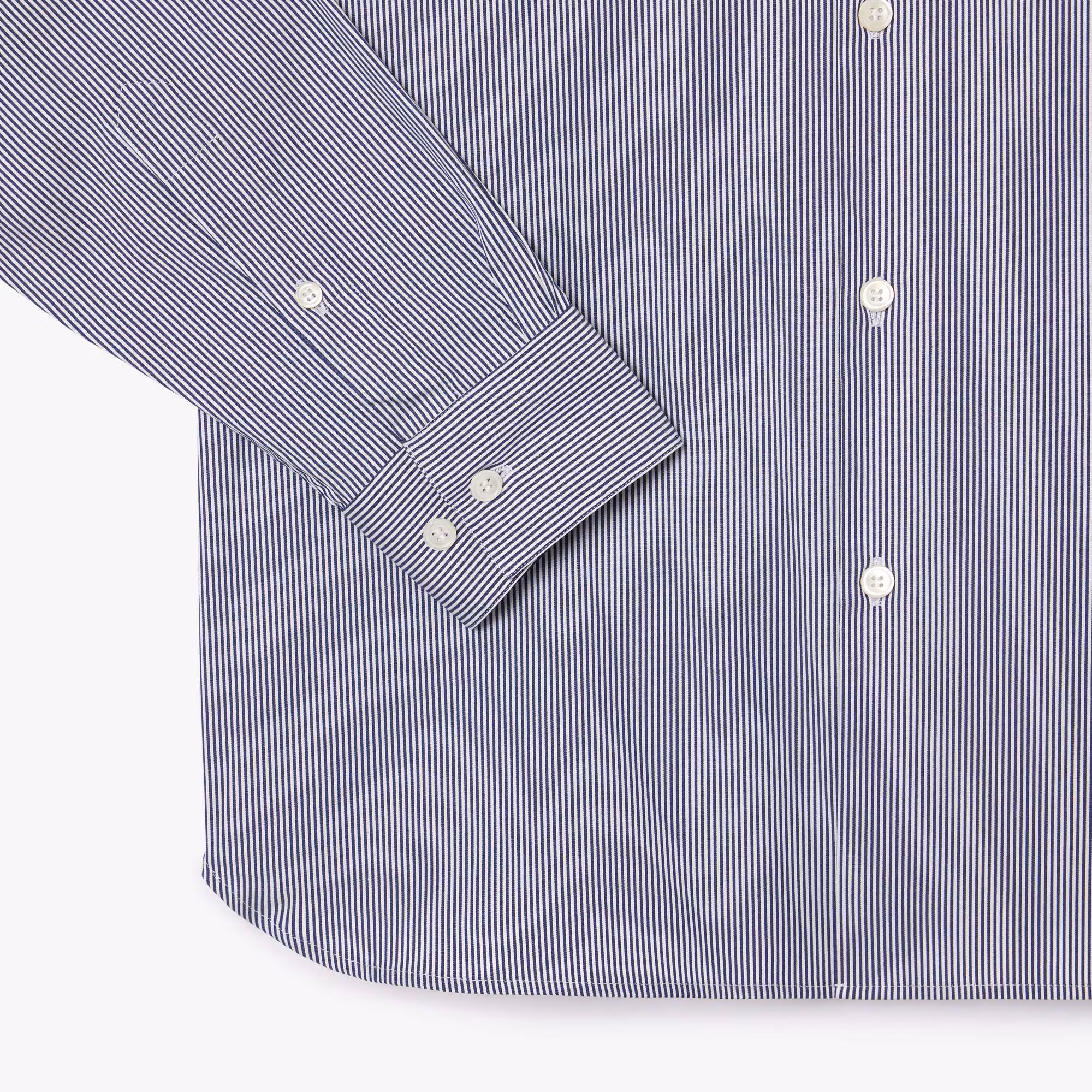 Men's Slim Fit Striped Stretch Button Down Shirt