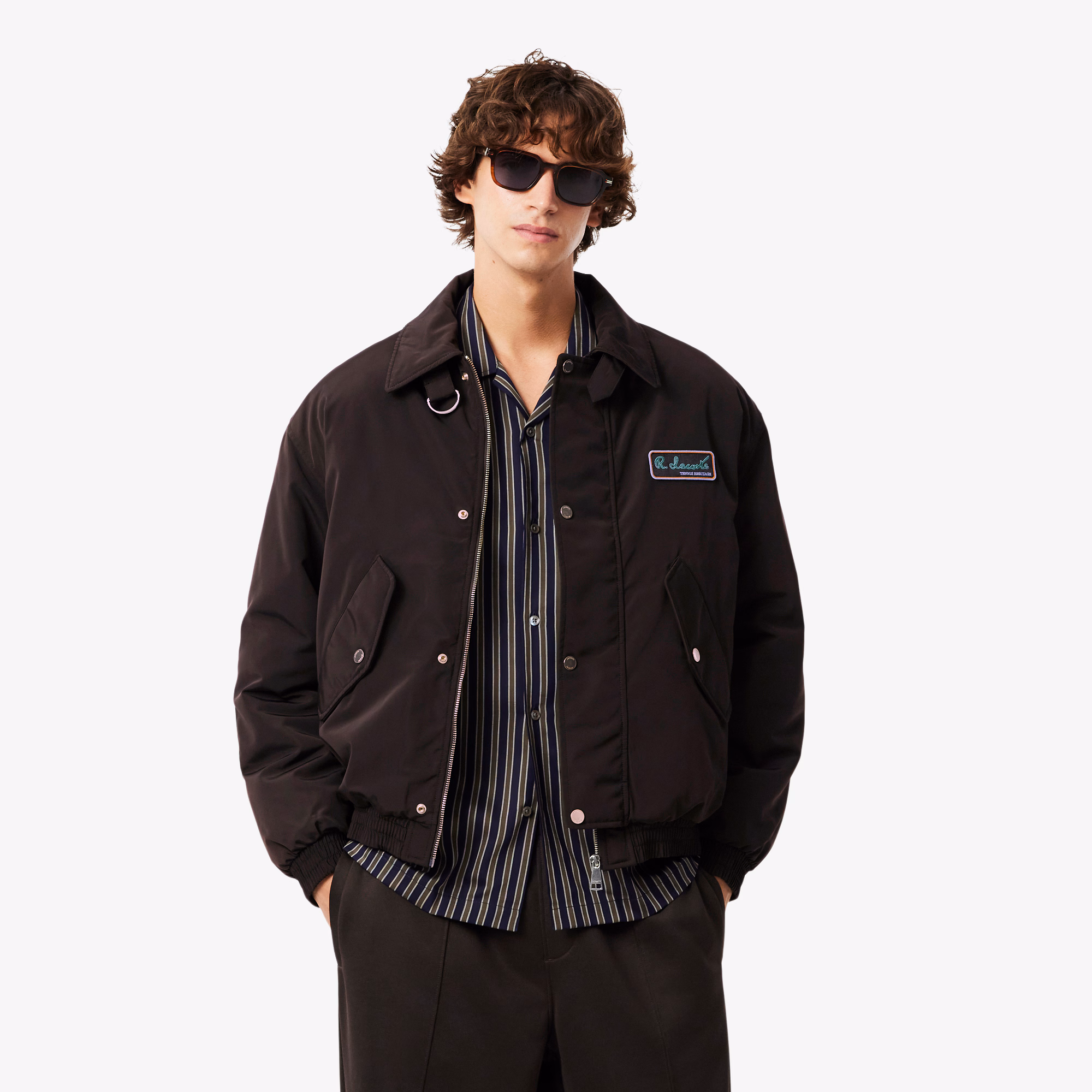Men's Water-Repellent Aviator Badge Jacket