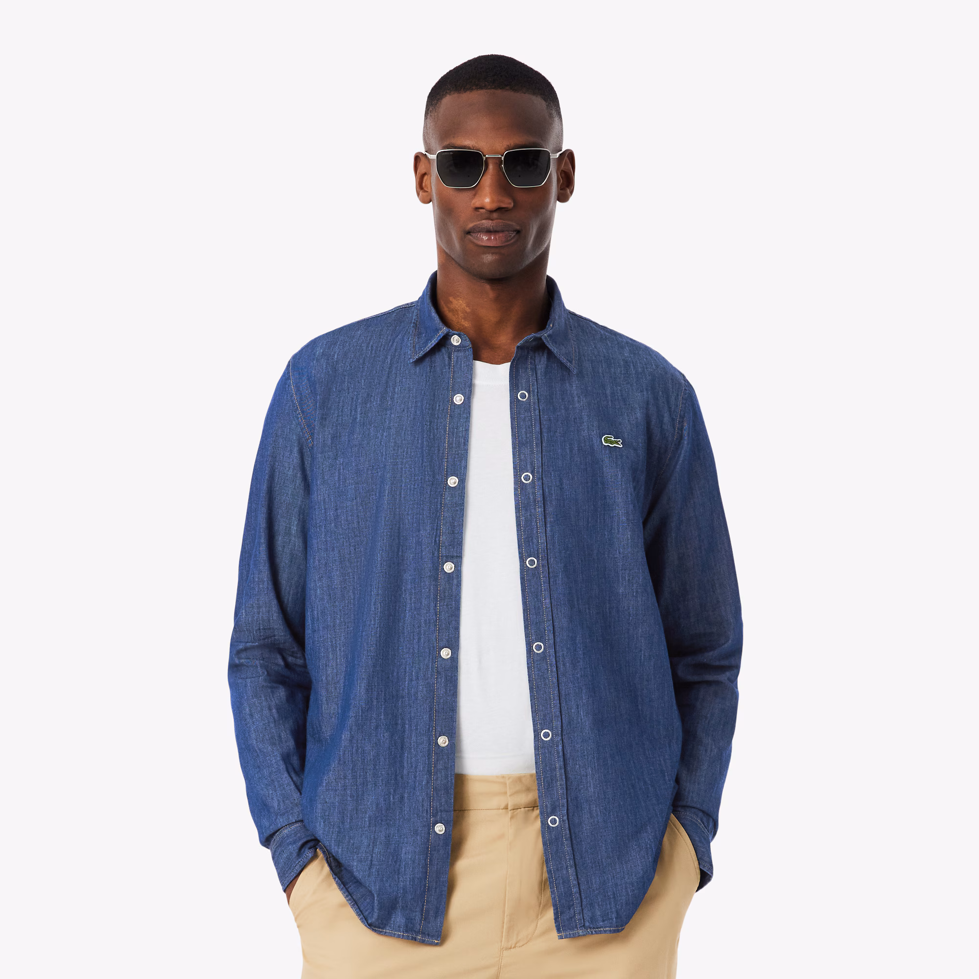 Men's Regular Fit Lightweight Denim Shirt