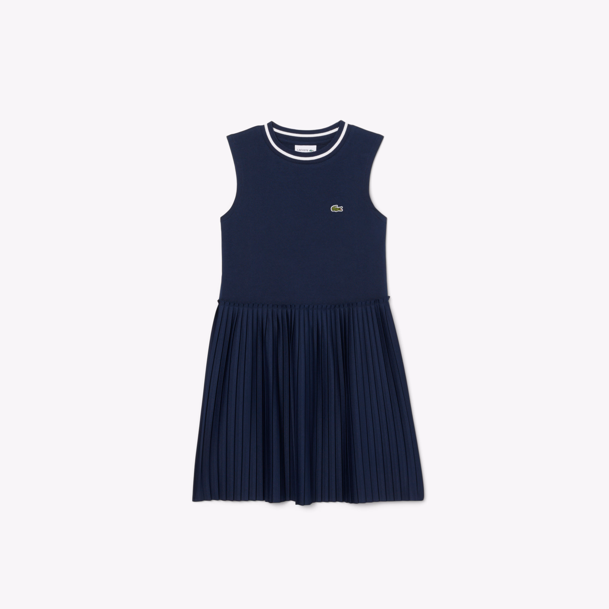 Kids' Sleeveless Pleated Jersey Dress