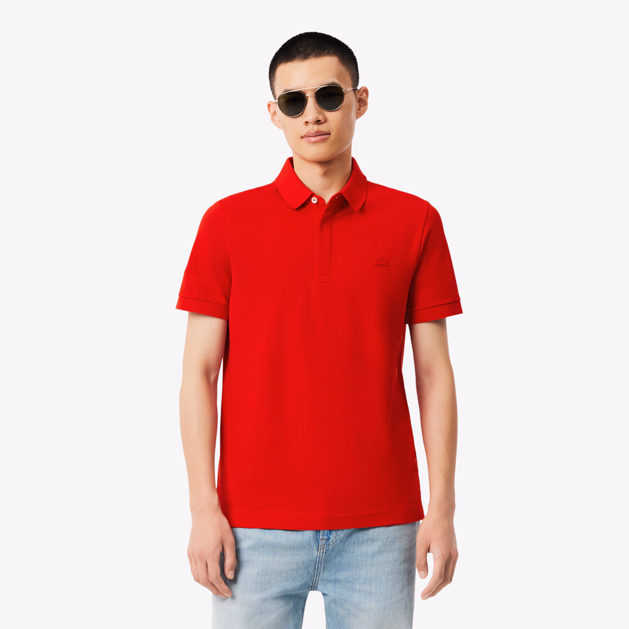 Men's Regular Fit Paris Stretch Piqué Polo