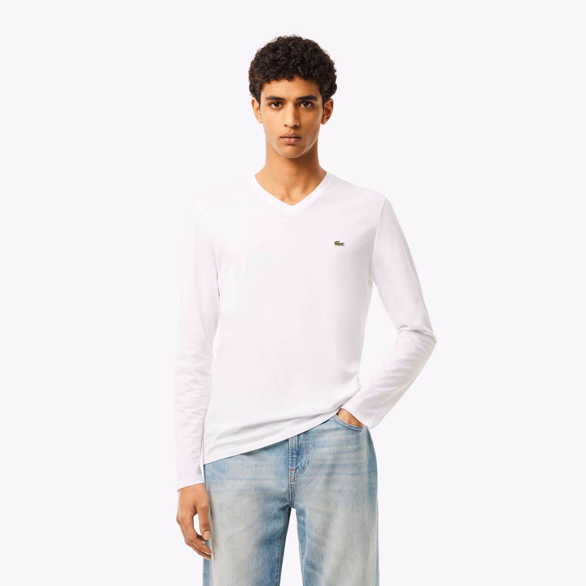 Men's Lightweight Pima Cotton V-Neck T-Shirt