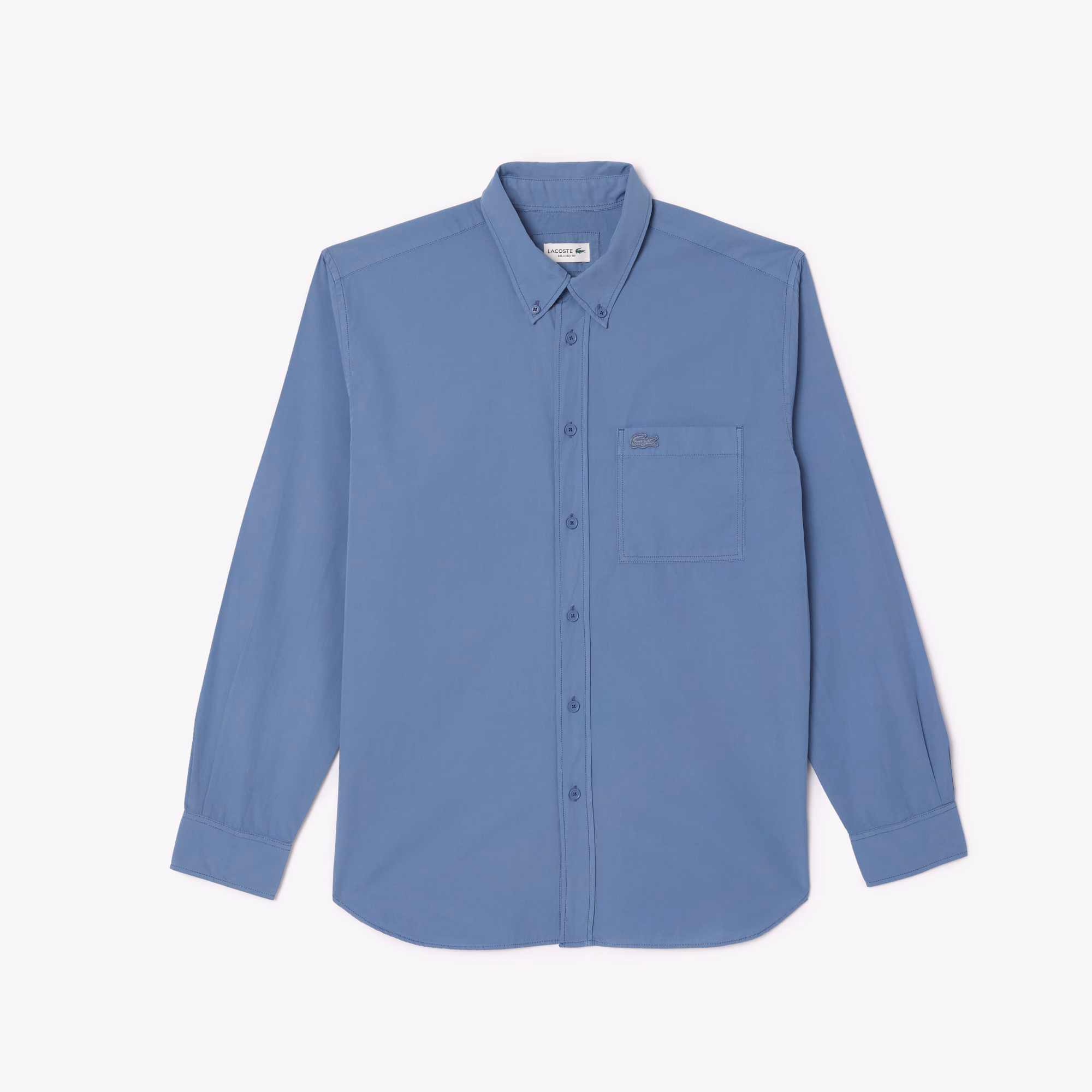 Men's Relaxed Fit Washed Effect Poplin Shirt
