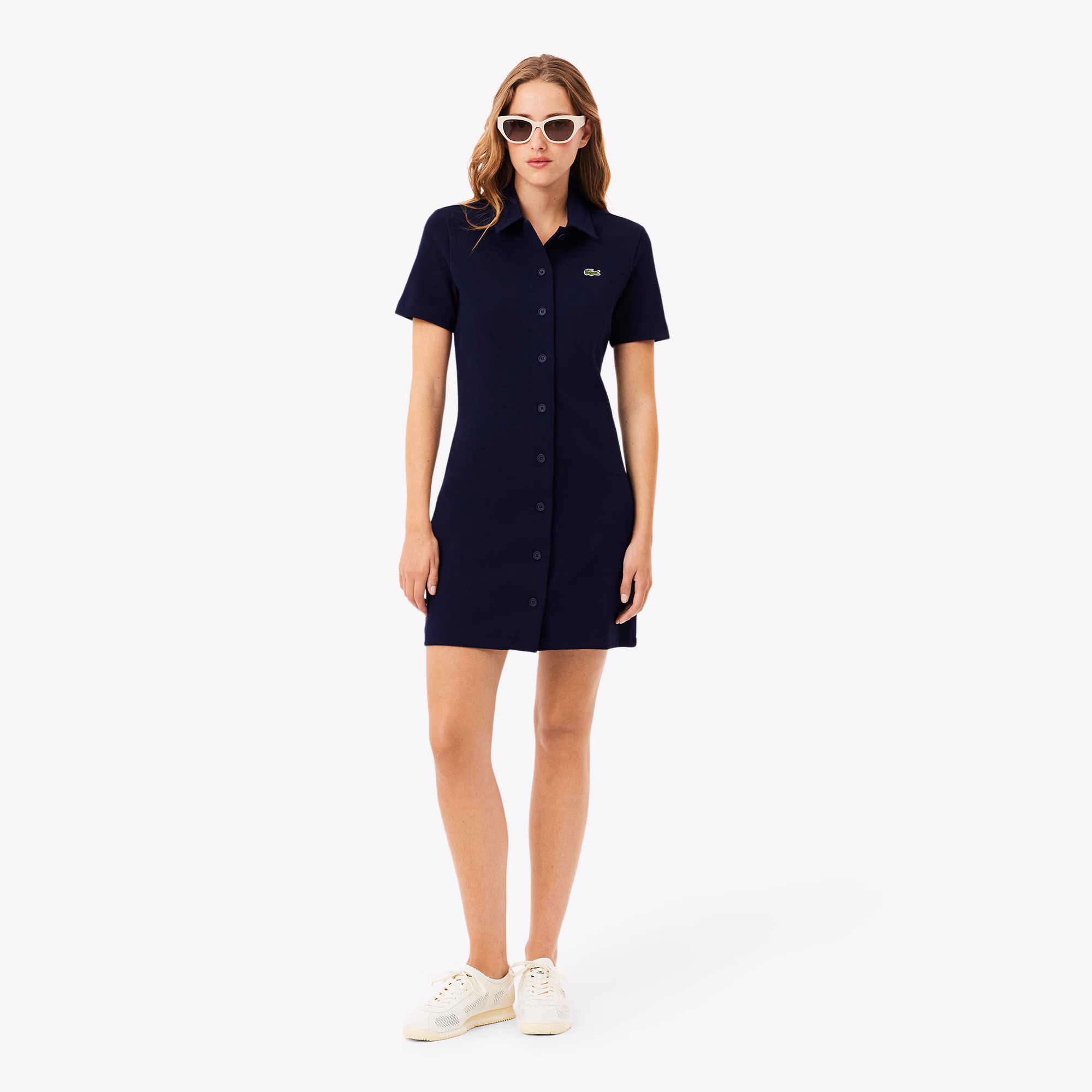 Women's Heavy Piqué Buttoned Polo Dress