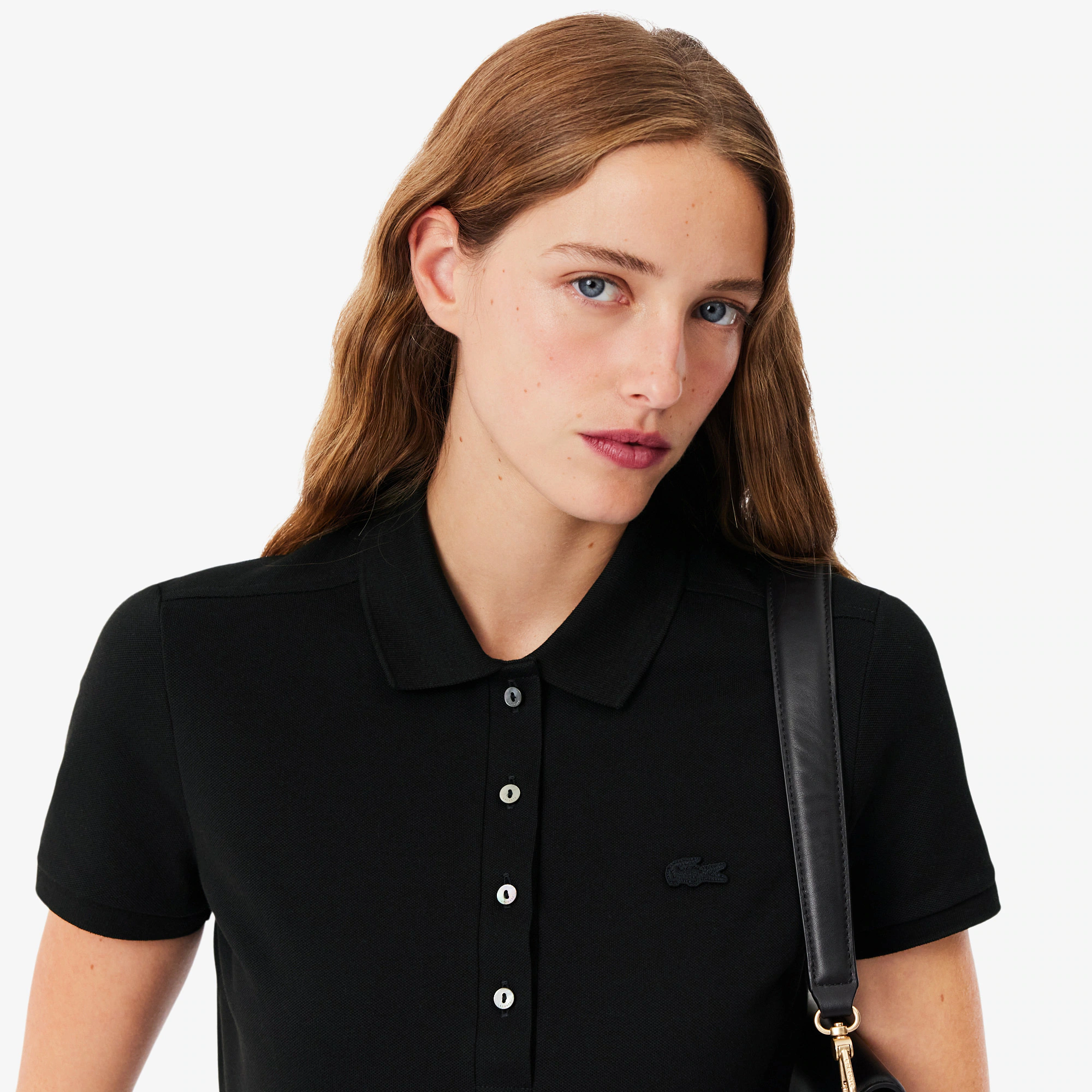 Women's L.12.D Slim Fit Stretch Mini Piqué Polo
