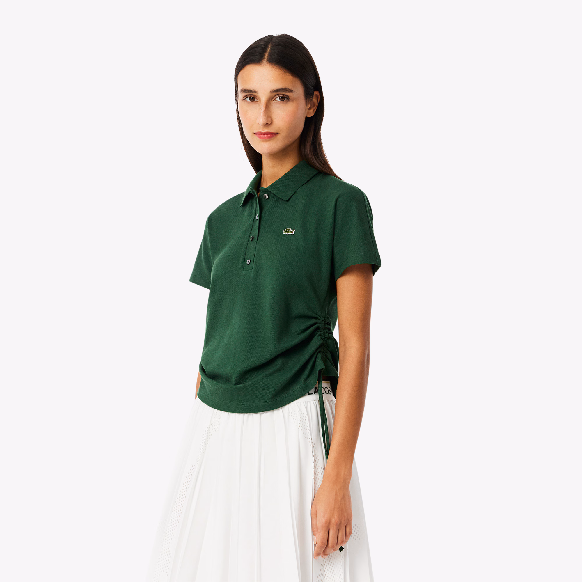 Women's Slim Fit Adjustable Piqué Polo
