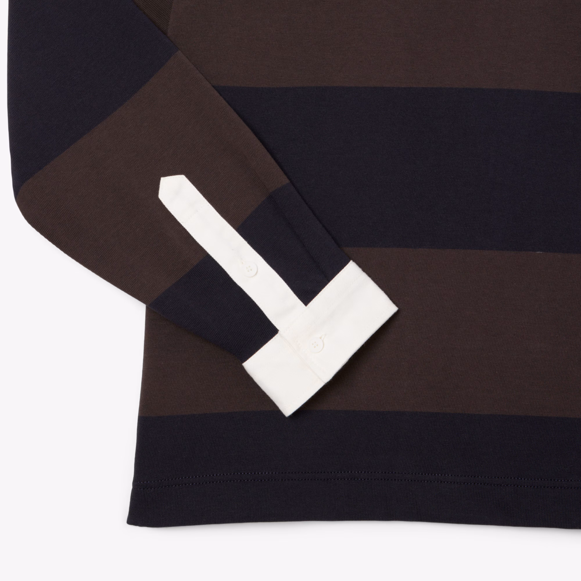 Men's Relaxed Fit Striped Rugby Polo