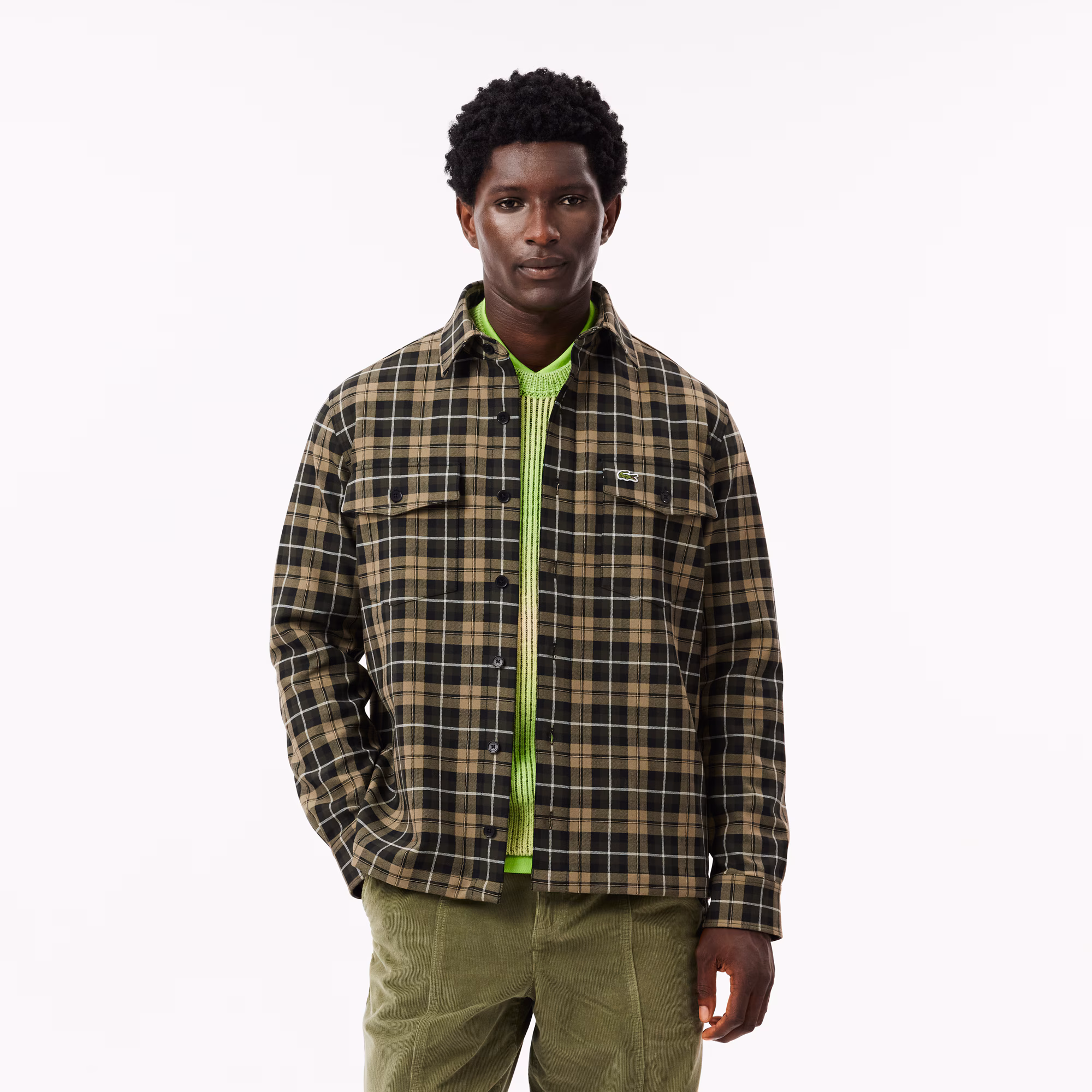 Men's Oversized Checkered Overshirt