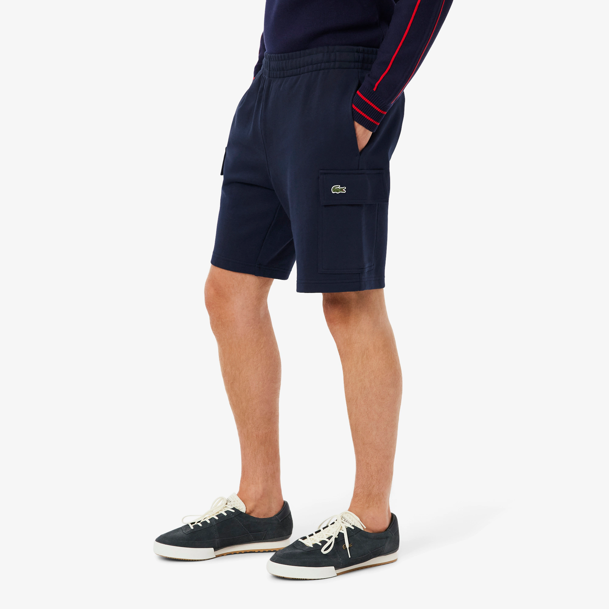 Men's Cotton Fleece Cargo Shorts