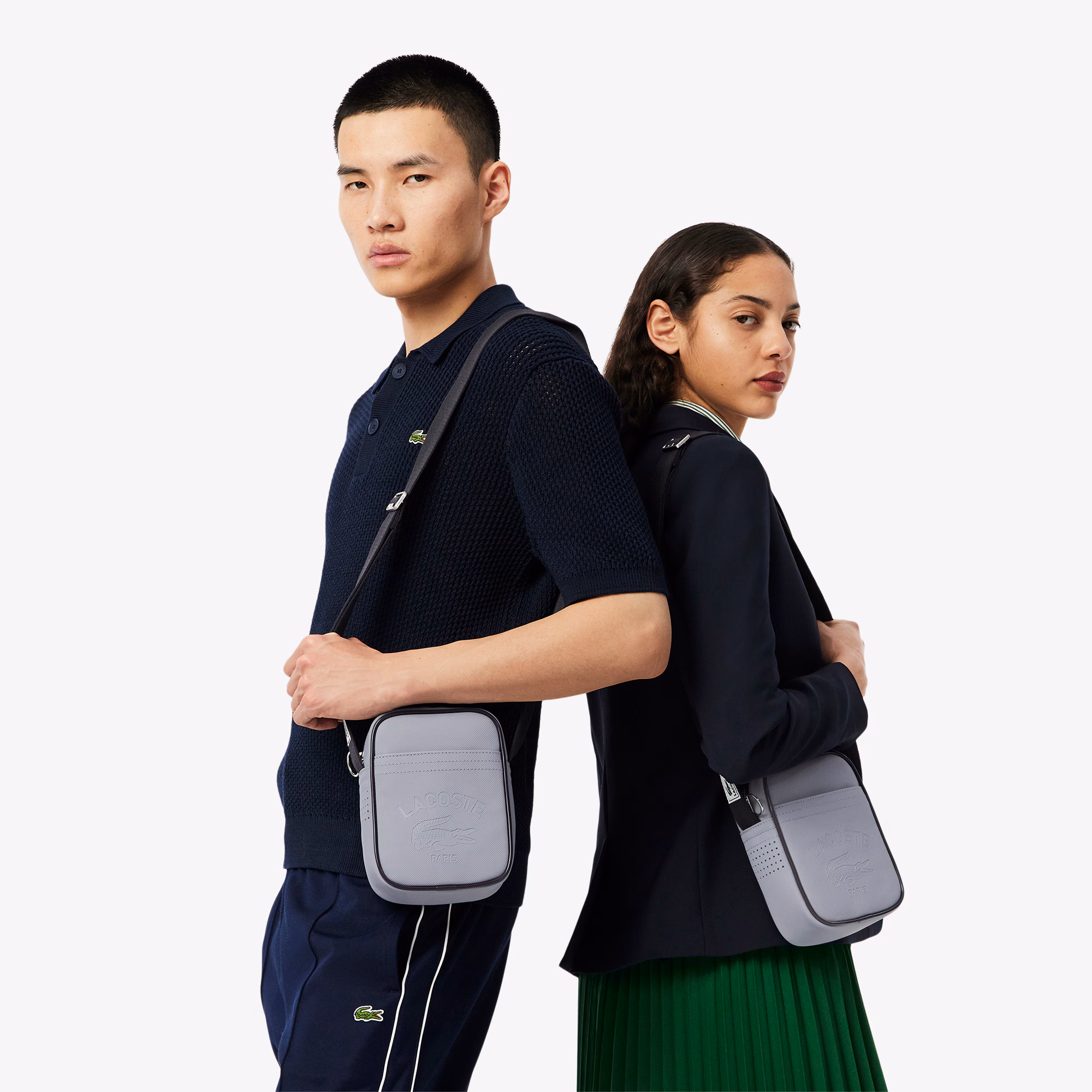 Club 1930 Petit Piqué Effect Vertical Satchel