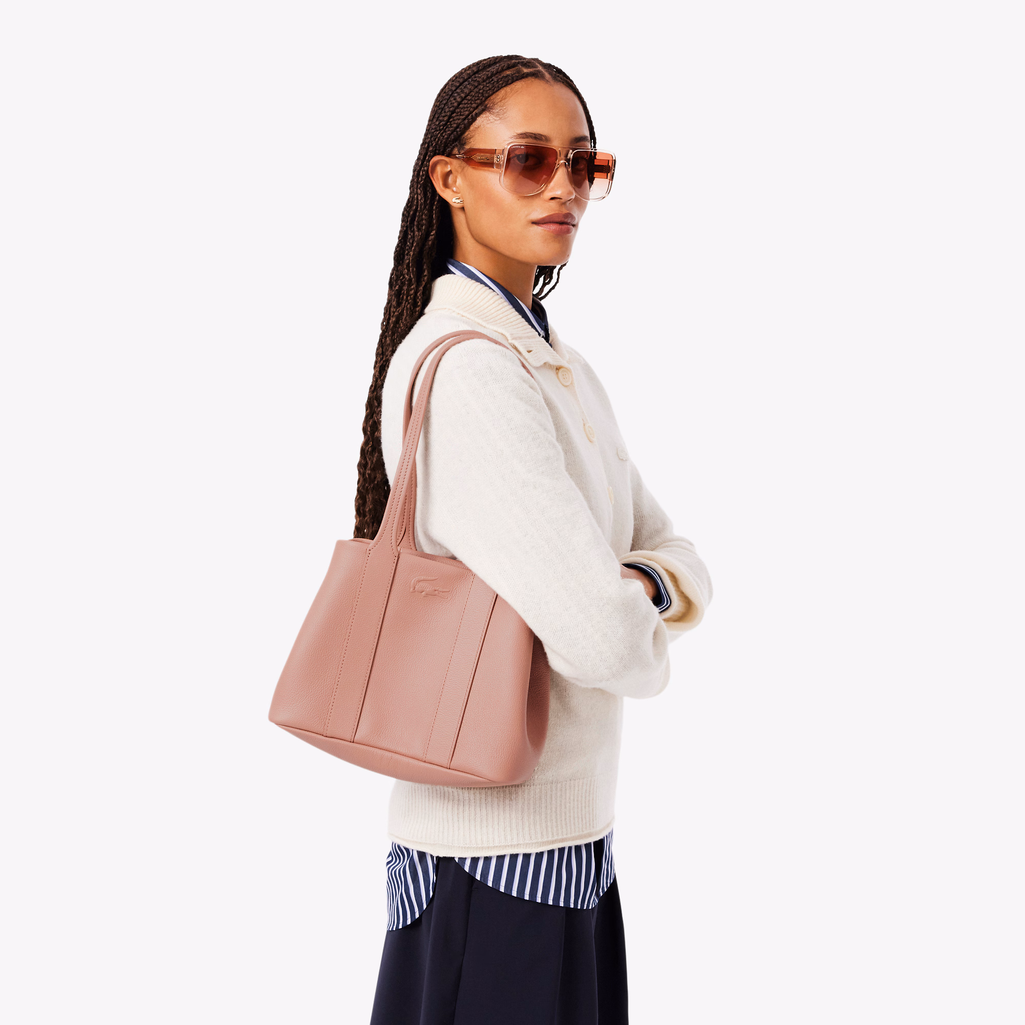 Small City Court Grain Leather Tote