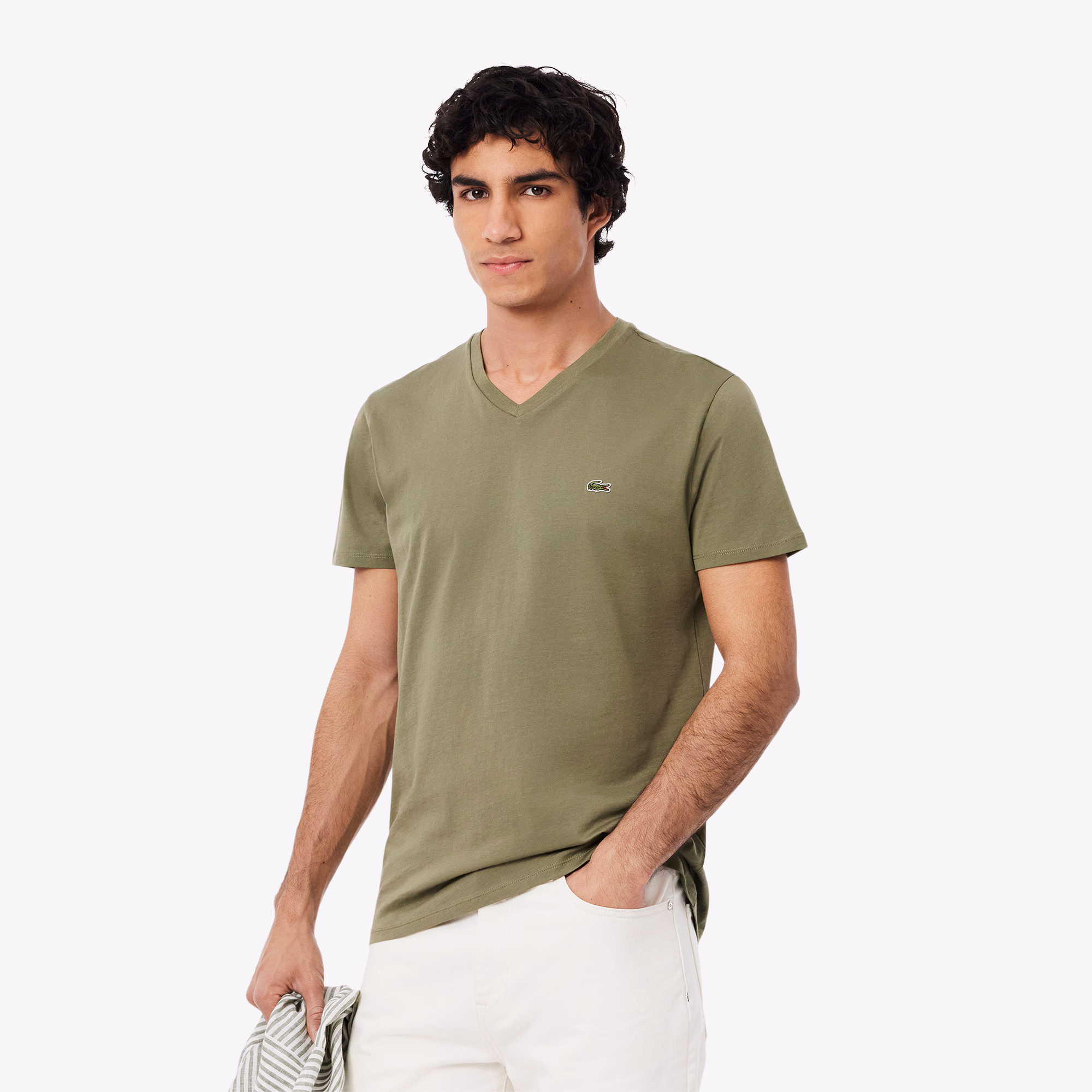 Men's Lightweight Pima Cotton V-Neck T-Shirt