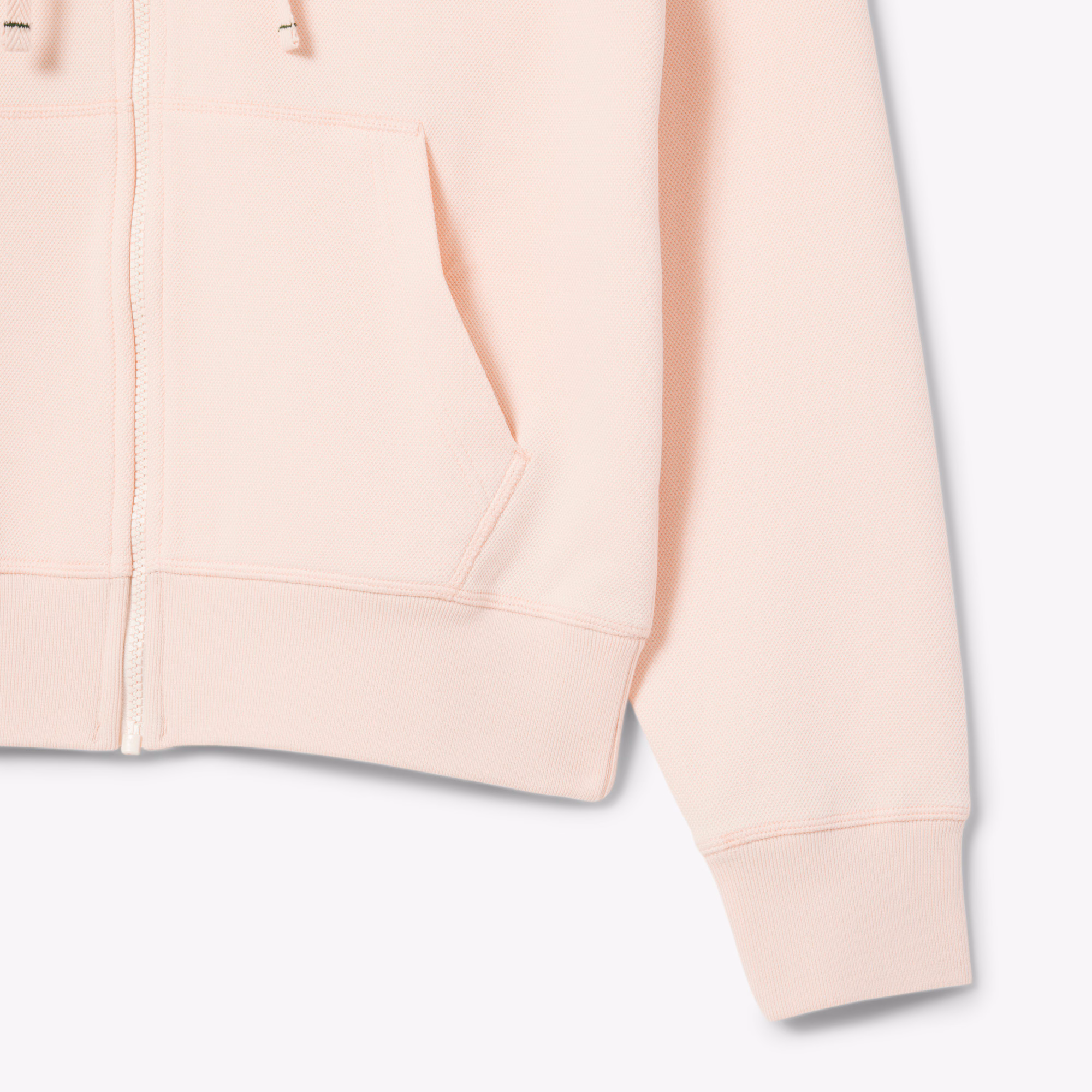 Women's Zip-Up Piqué Hoodie