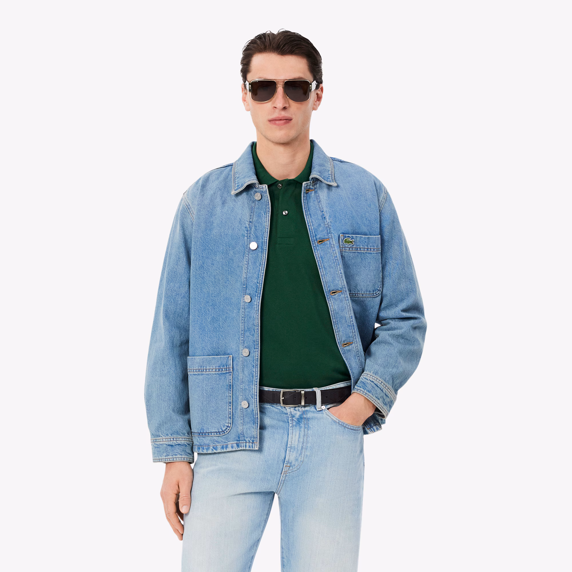 Smooth Leather Belt & Buckle Gift Set