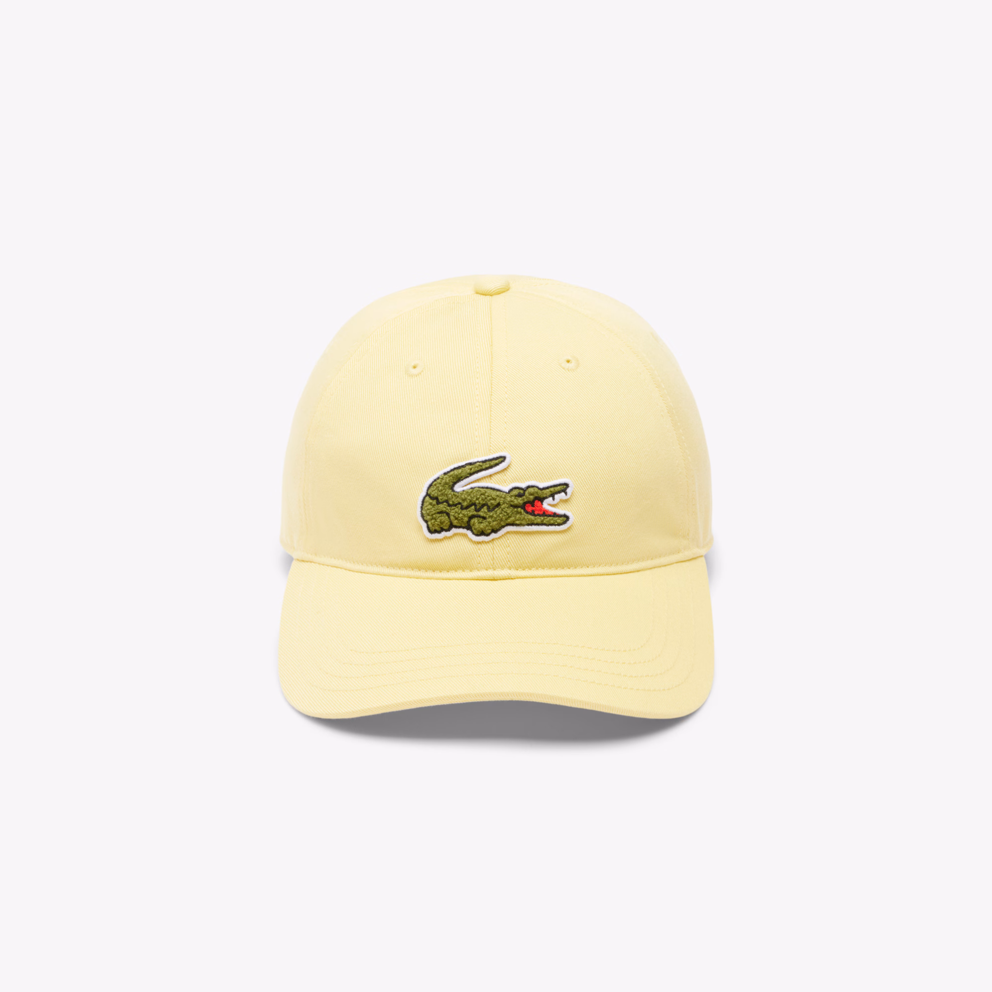 Unisex Crocodile Badge Cotton Twill Cap