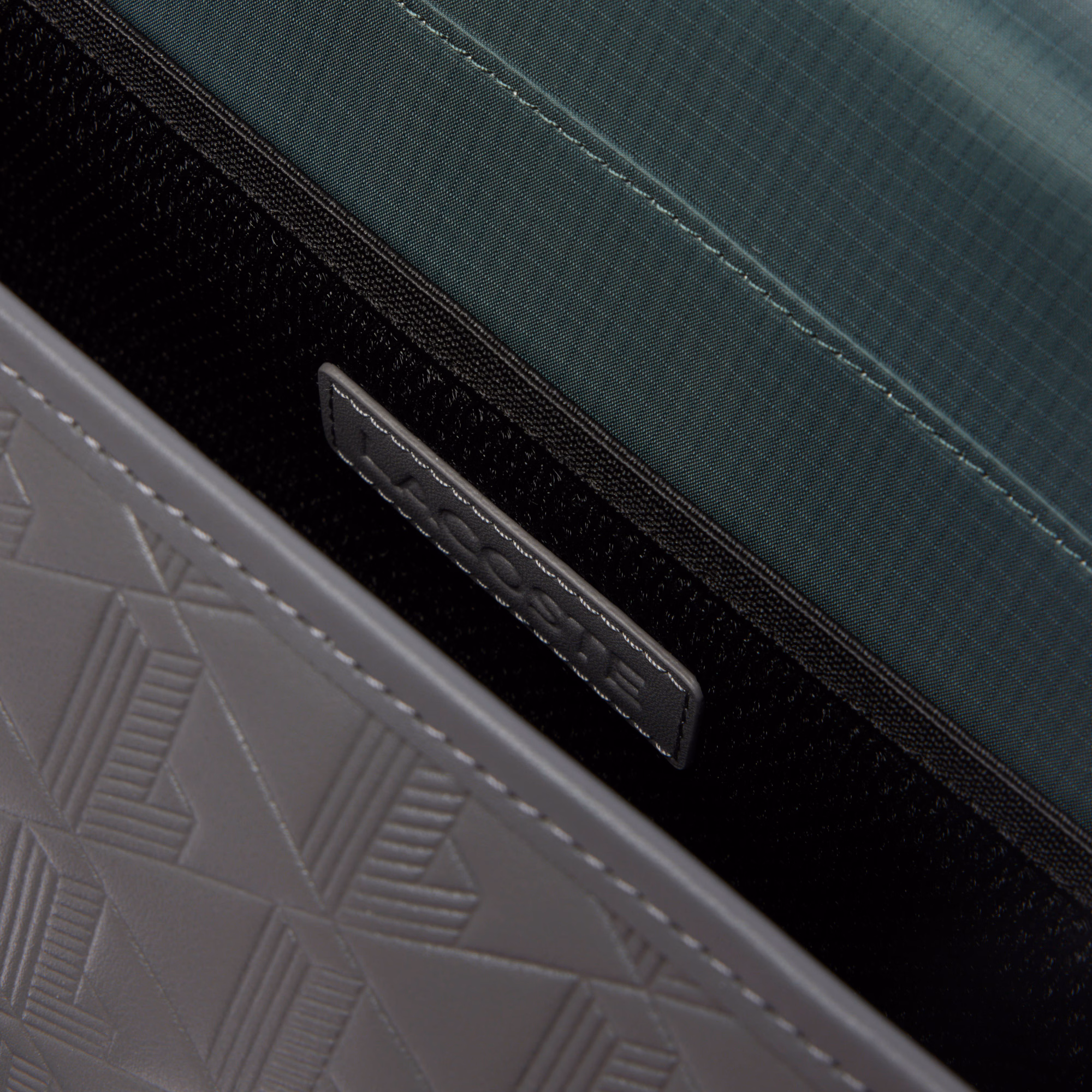 Small Monogram Leather Flap Satchel