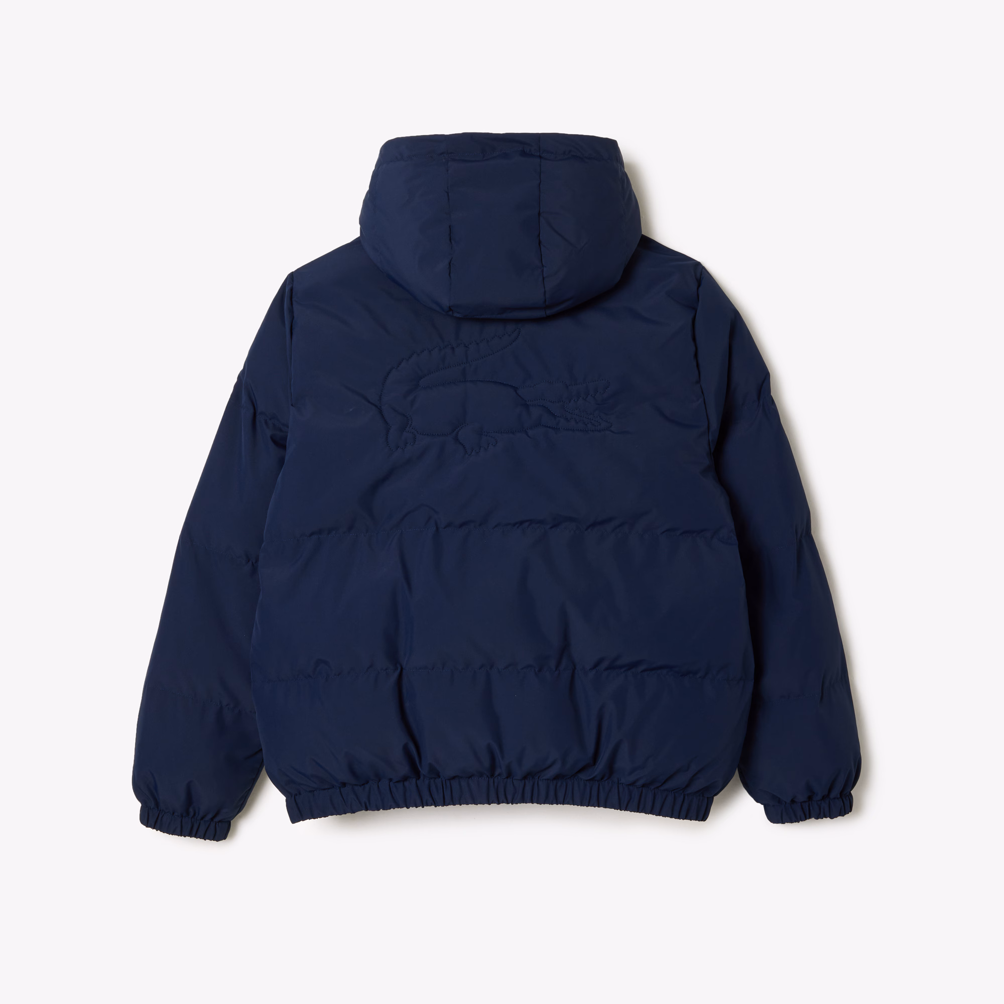 Kids' Embroidered Crocodile Hooded Puffer Jacket