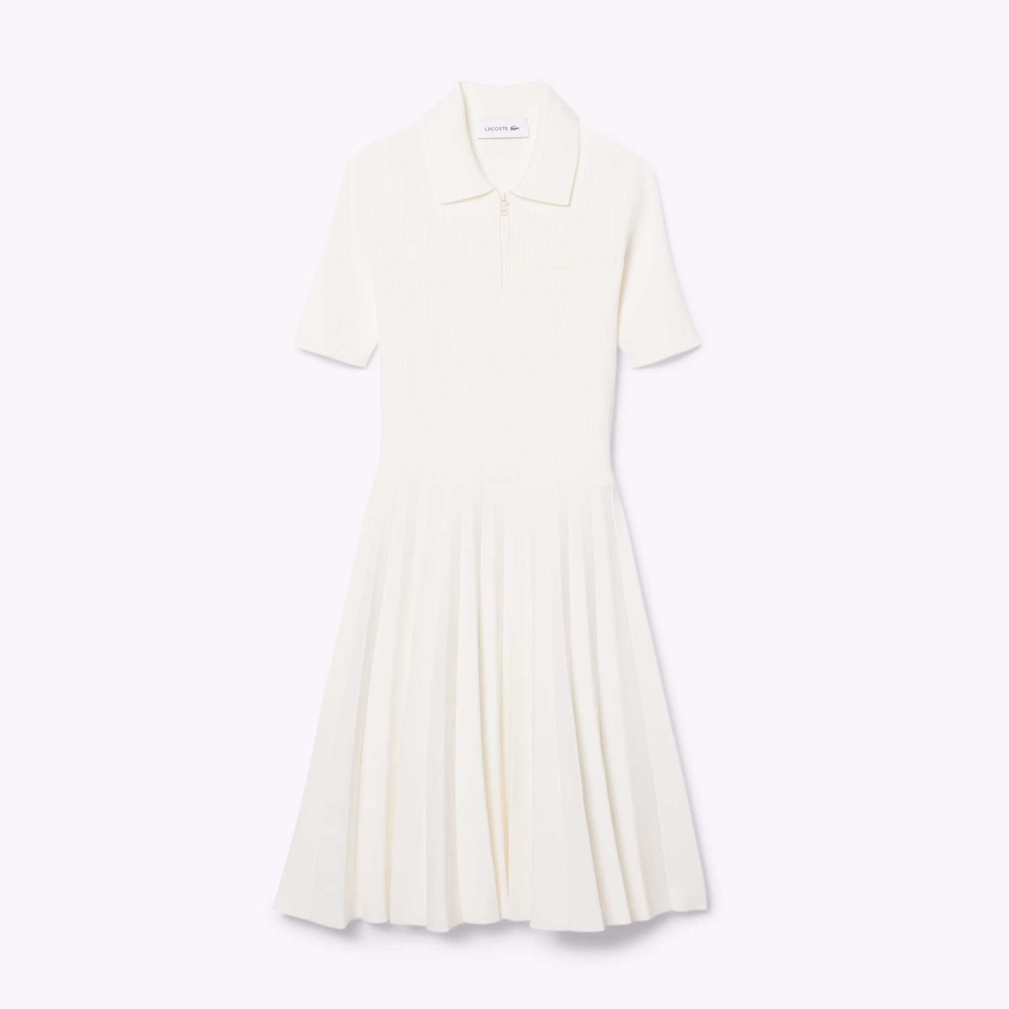 Women's Pleated Polo Collar Dress