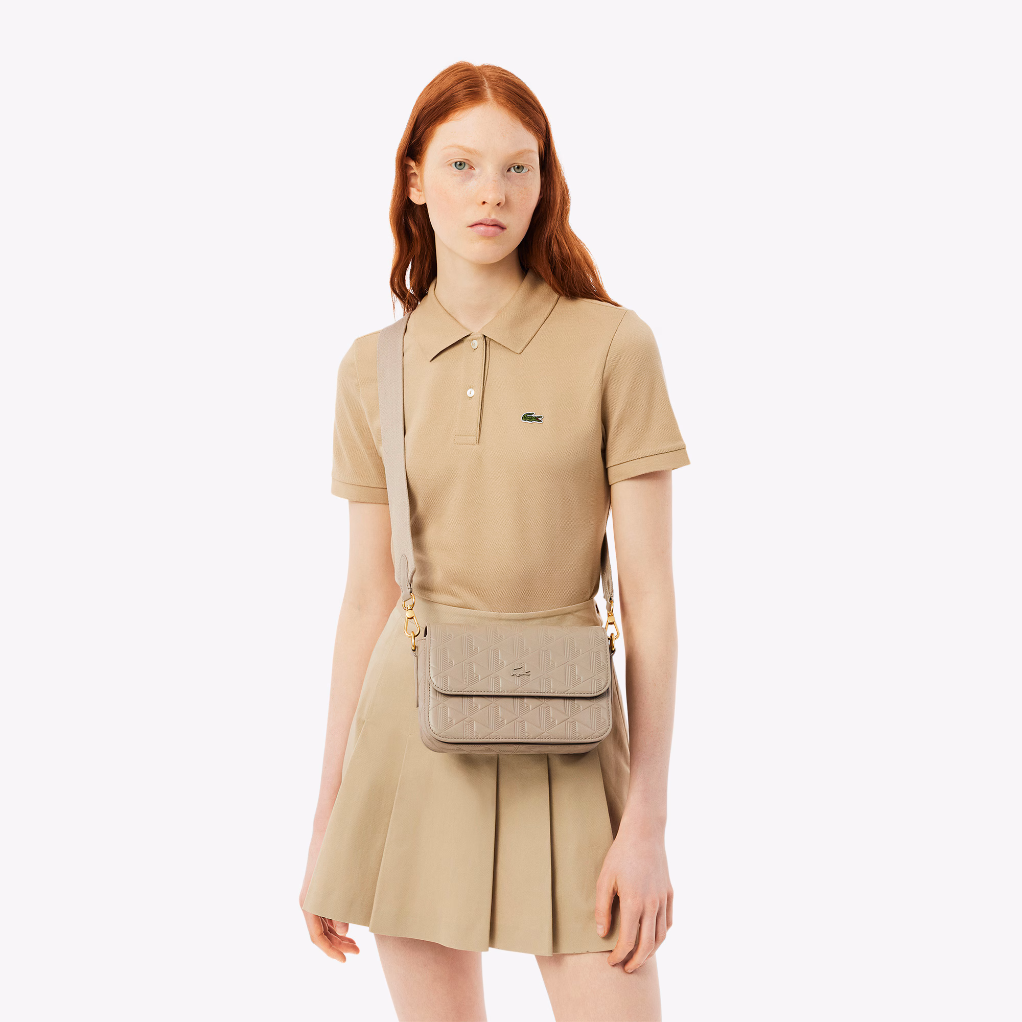 Maheki Embossed Leather Shoulder Bag