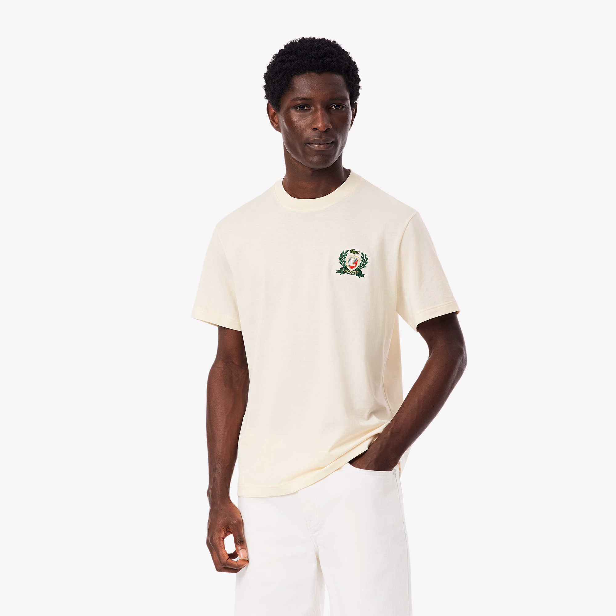 Men's Made In France Embroidered Badge T-Shirt