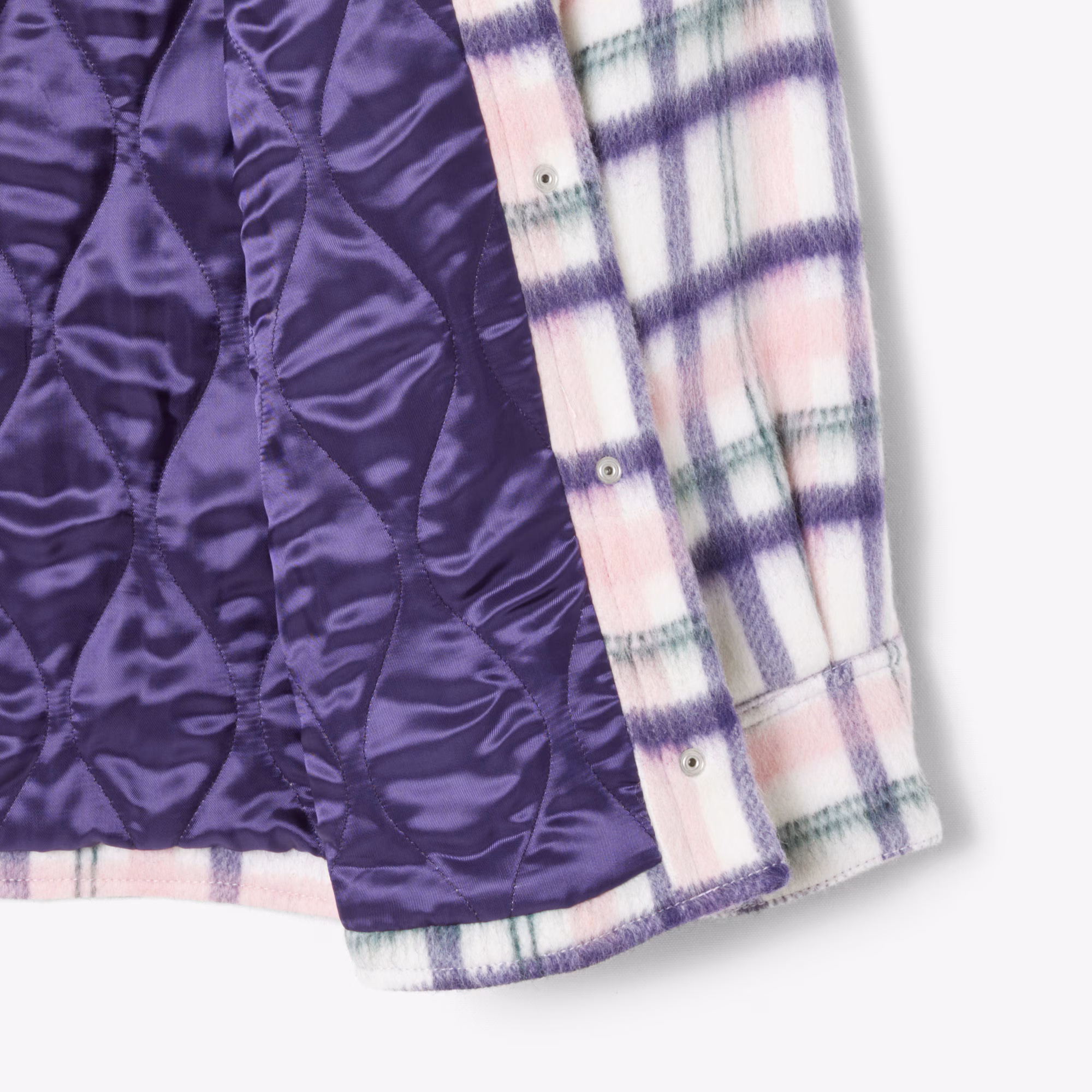 Women's Oversized Quilted Wool Overshirt