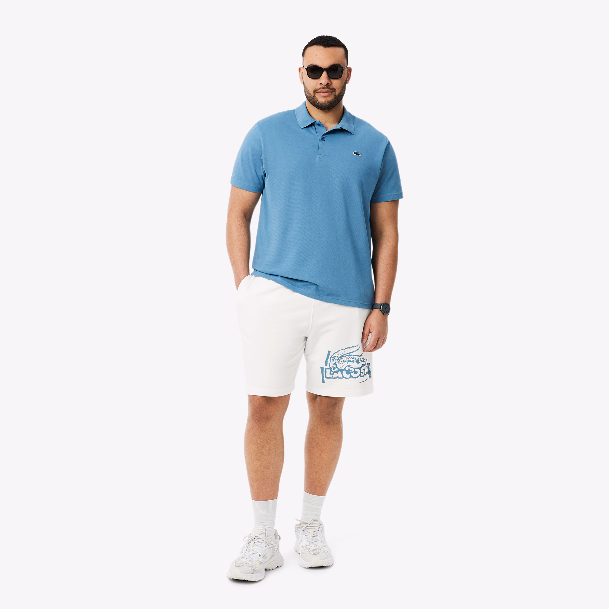 Men's Graphic Print Cotton Fleece Shorts