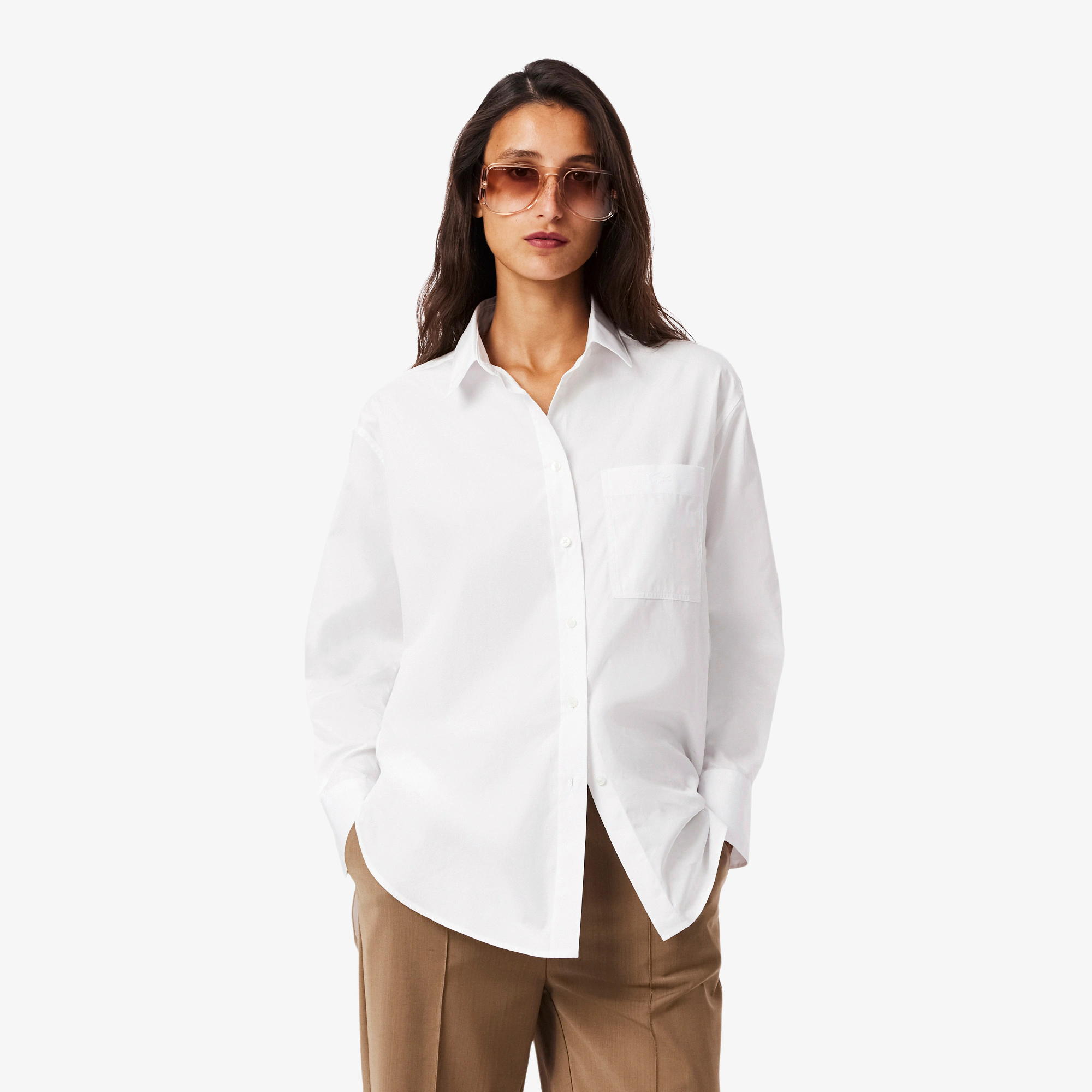 Women's Oversized Cotton Button Down Shirt