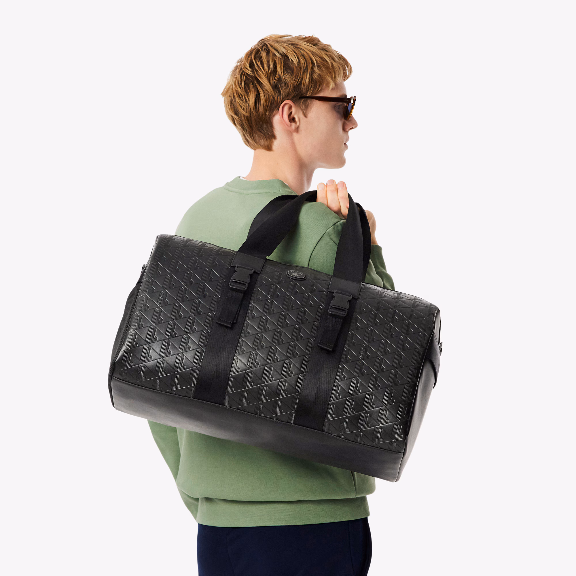 Large Monogram Leather Weekend Bag