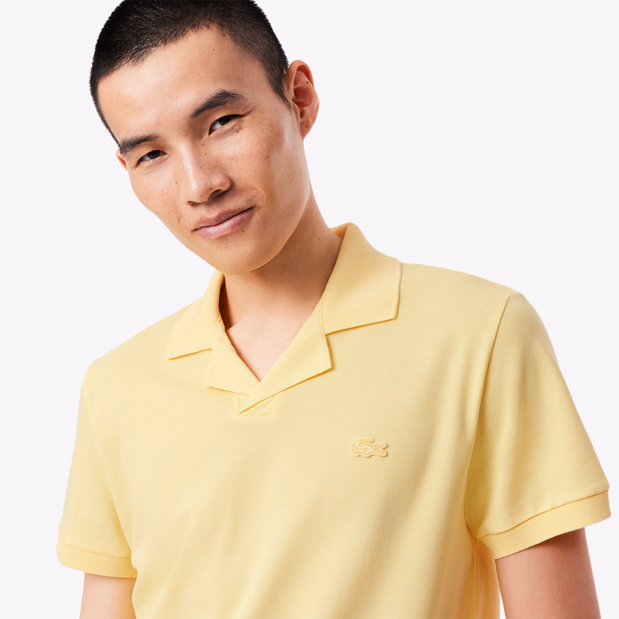 Men's Classic Fit Open Neck Paris Polo