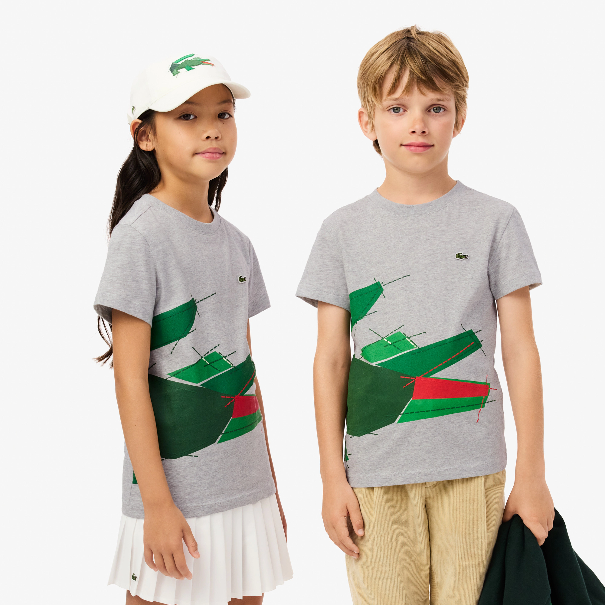 Kids' Crocodile Graphic Cotton T-Shirt