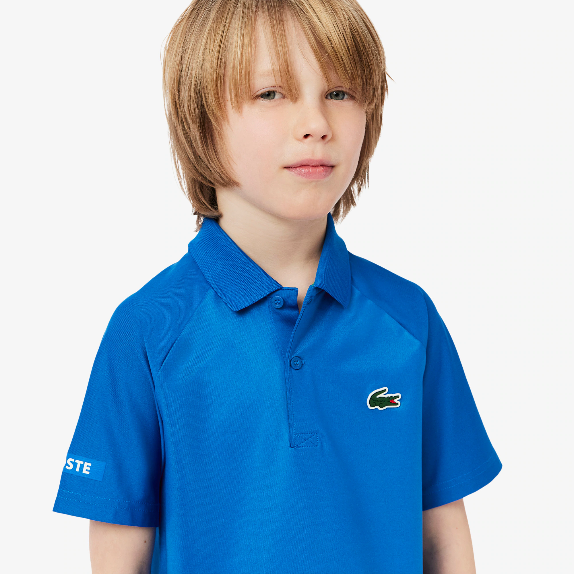 Kids' Lacoste x Daniil Medvedev Stretch Jersey Polo