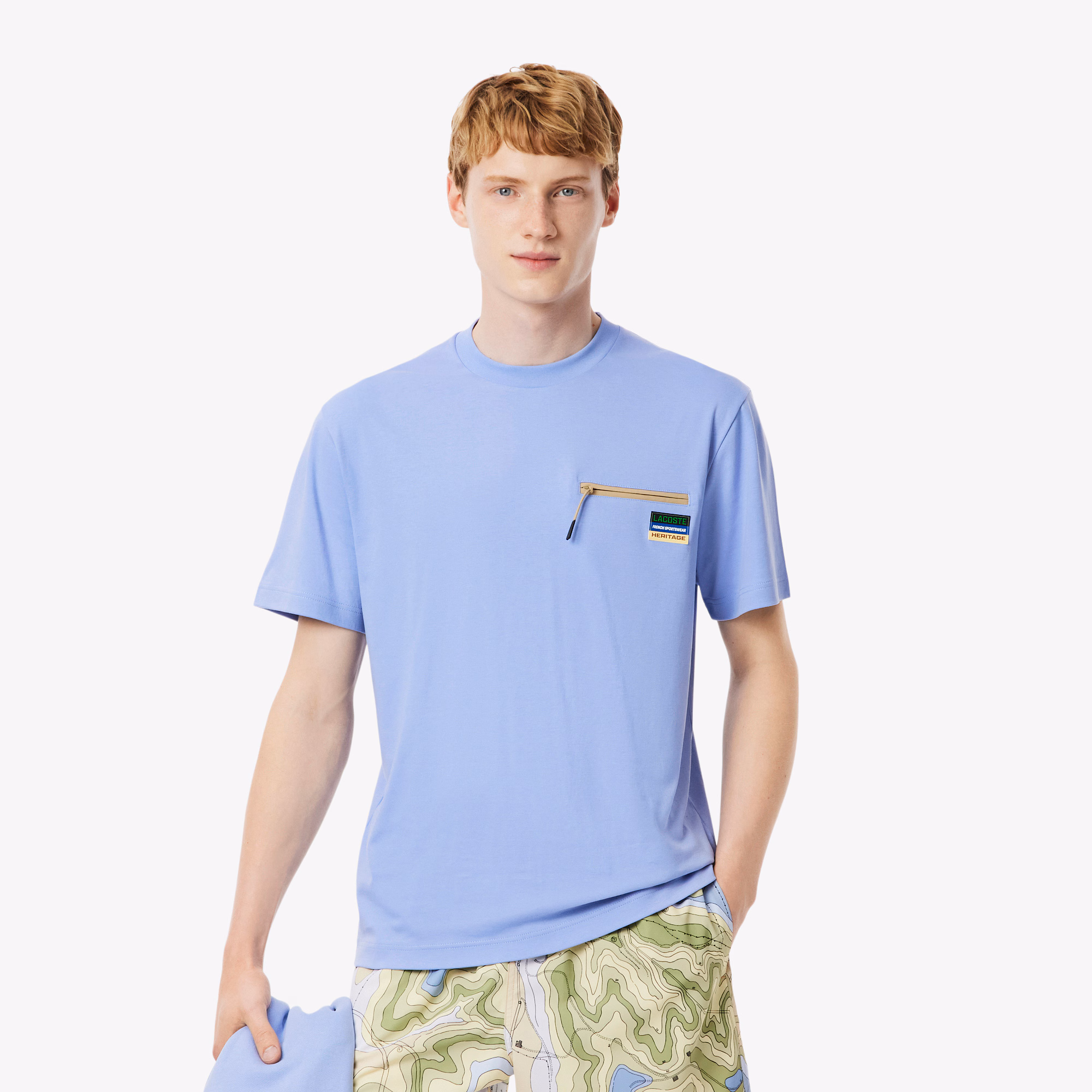 Men's Zipper Pocket Interlock T-Shirt