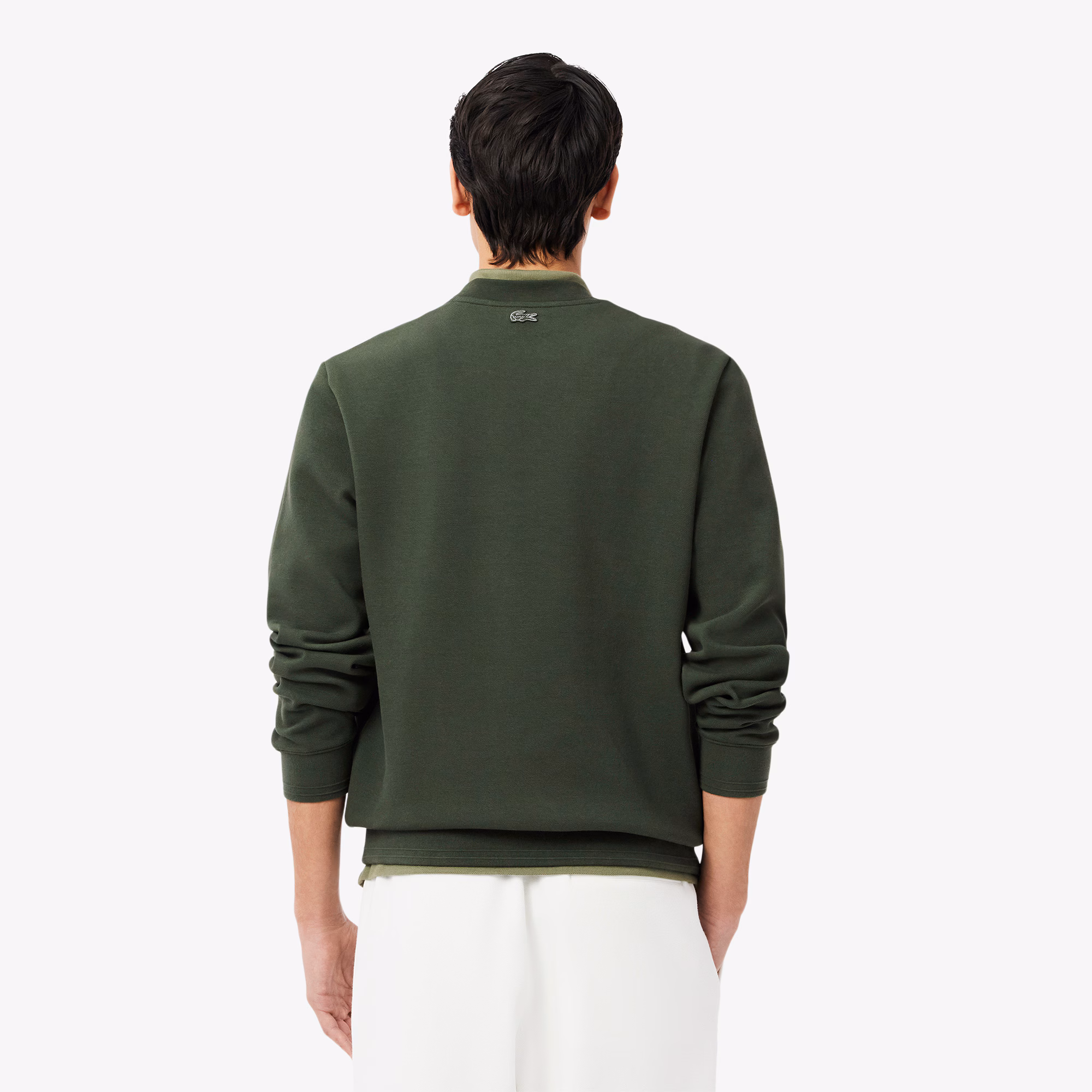 Men's Embossed Logo Piqué Sweatshirt