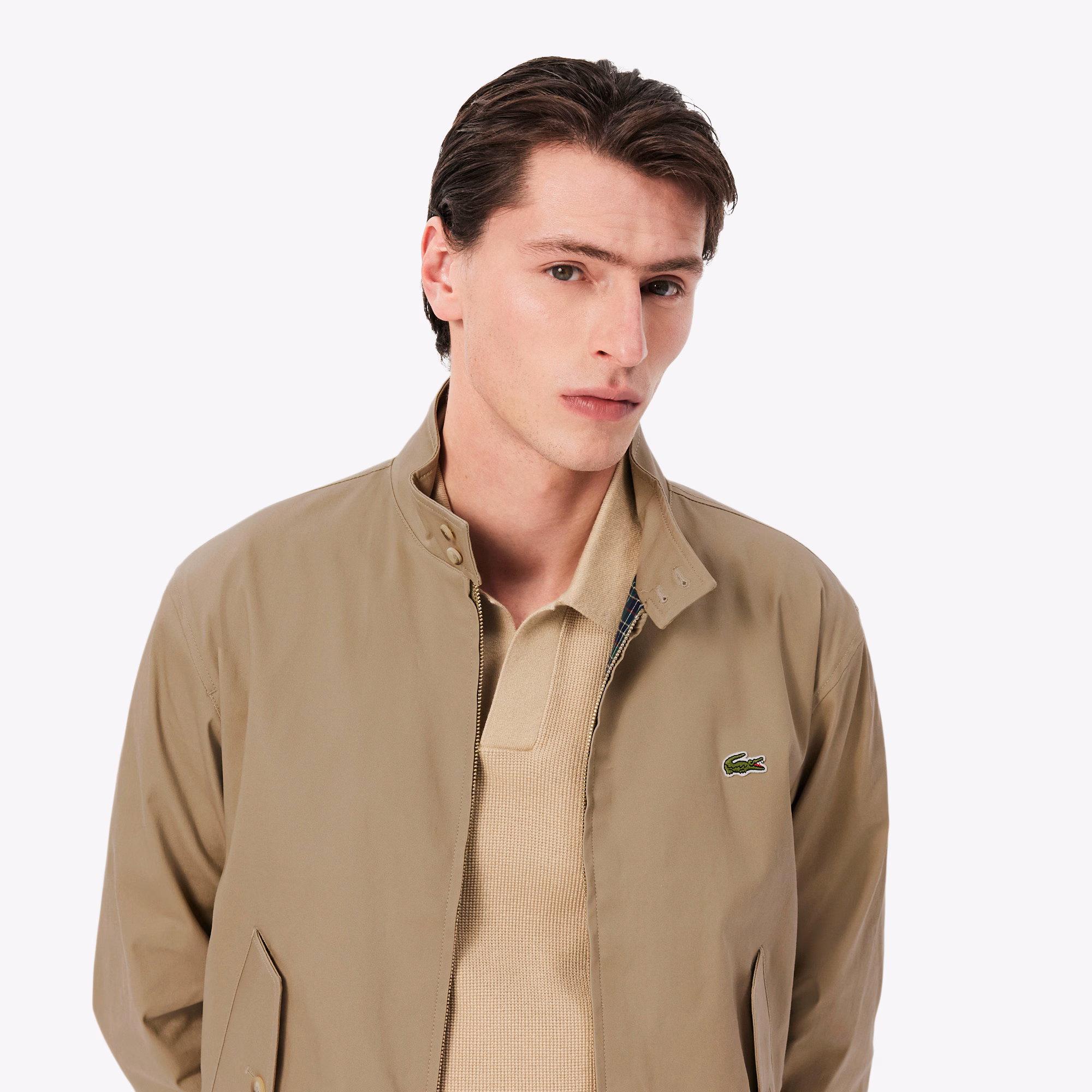 Men's Water-Repellent Twill Harrington Jacket