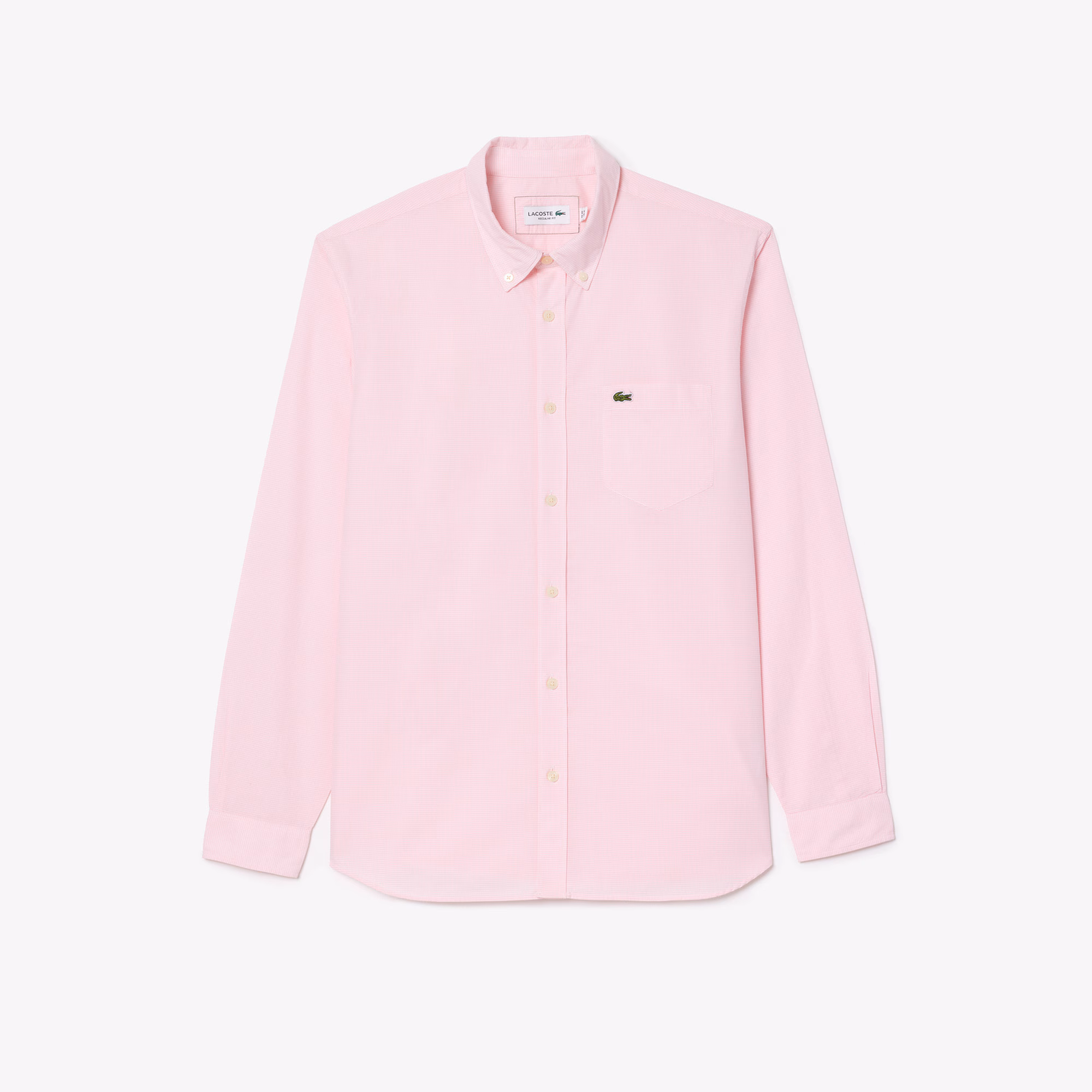 Men's Regular Fit Gingham Poplin Shirt