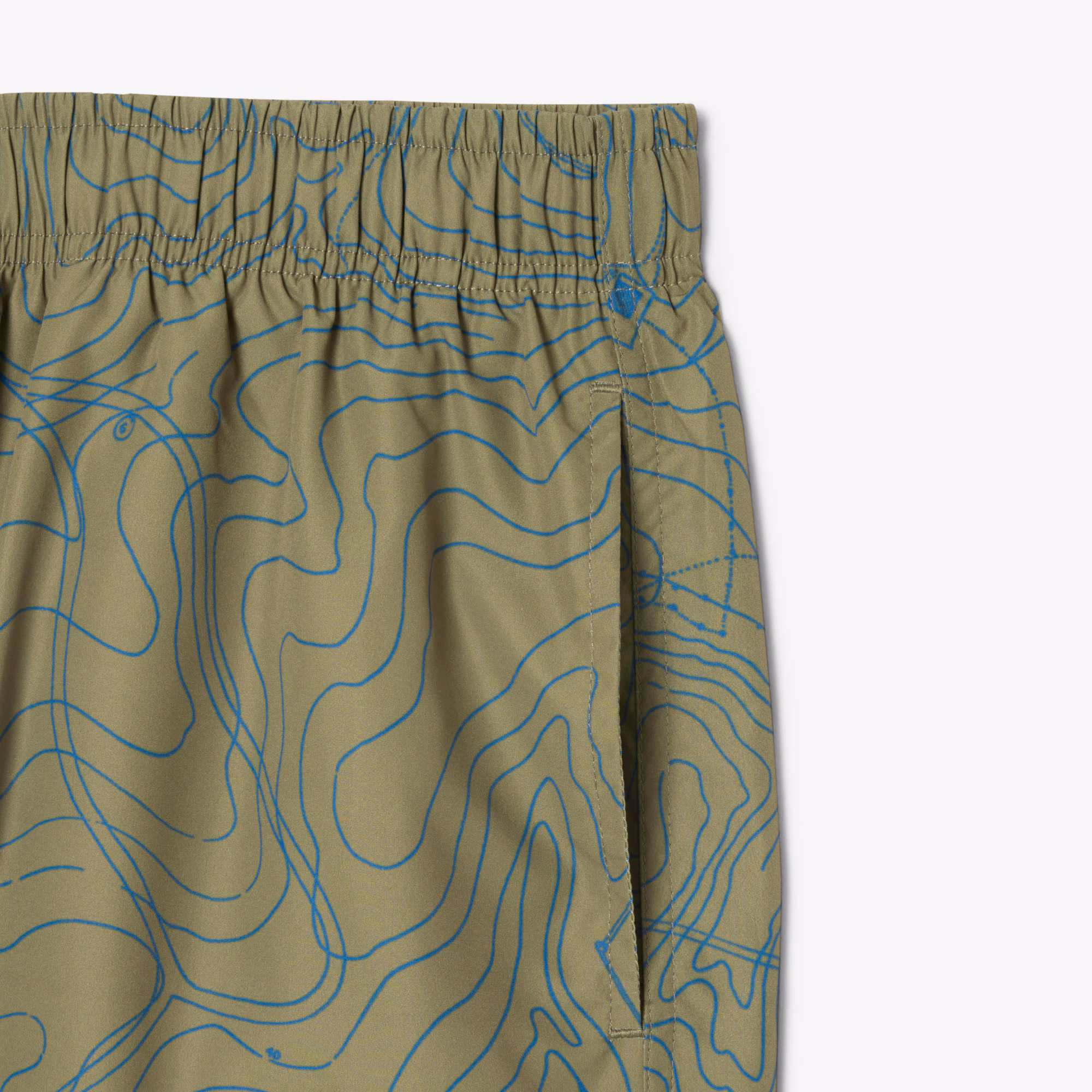 Men's Mid-Length Print Swim Trunks