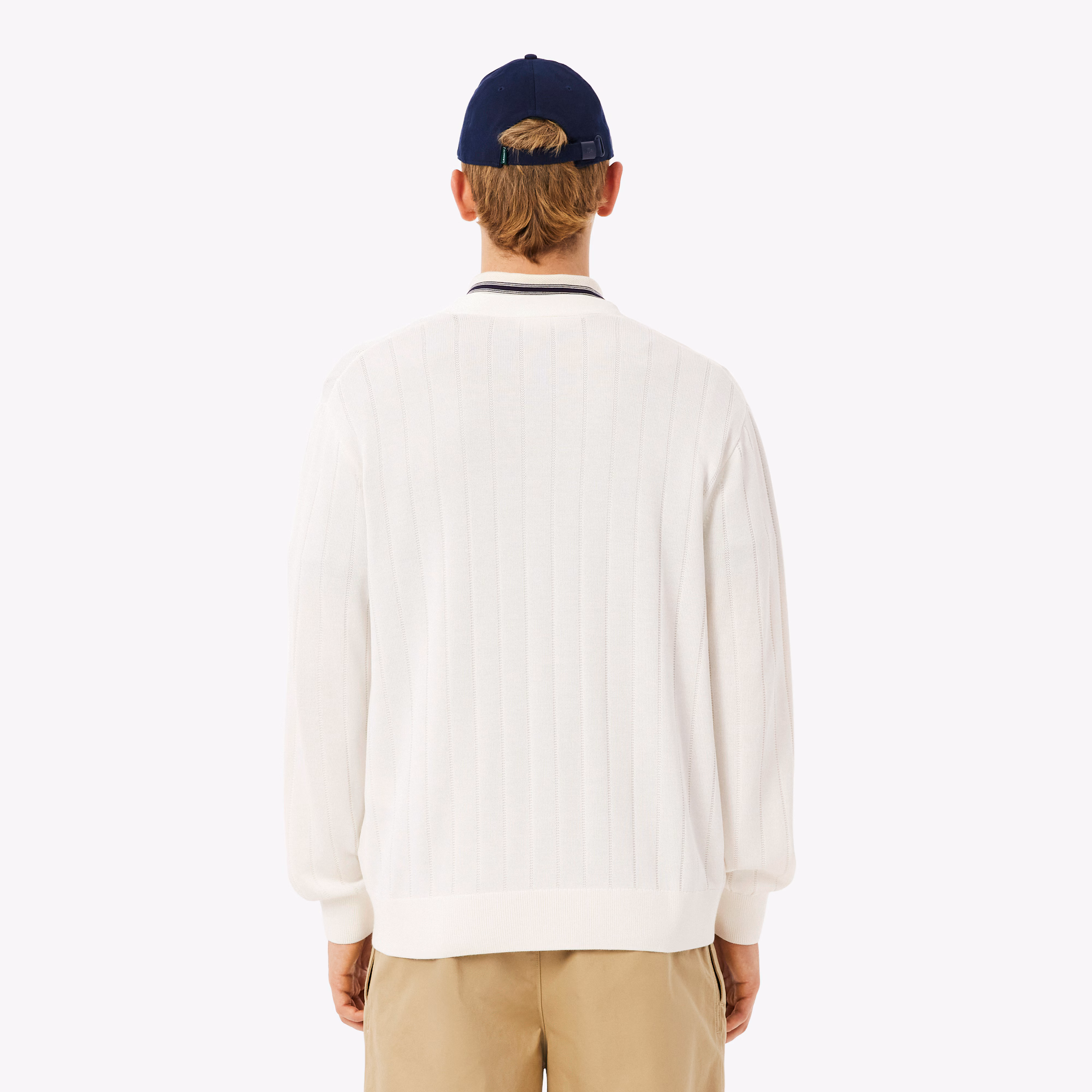 Men's Fluid Rib Knit Cardigan