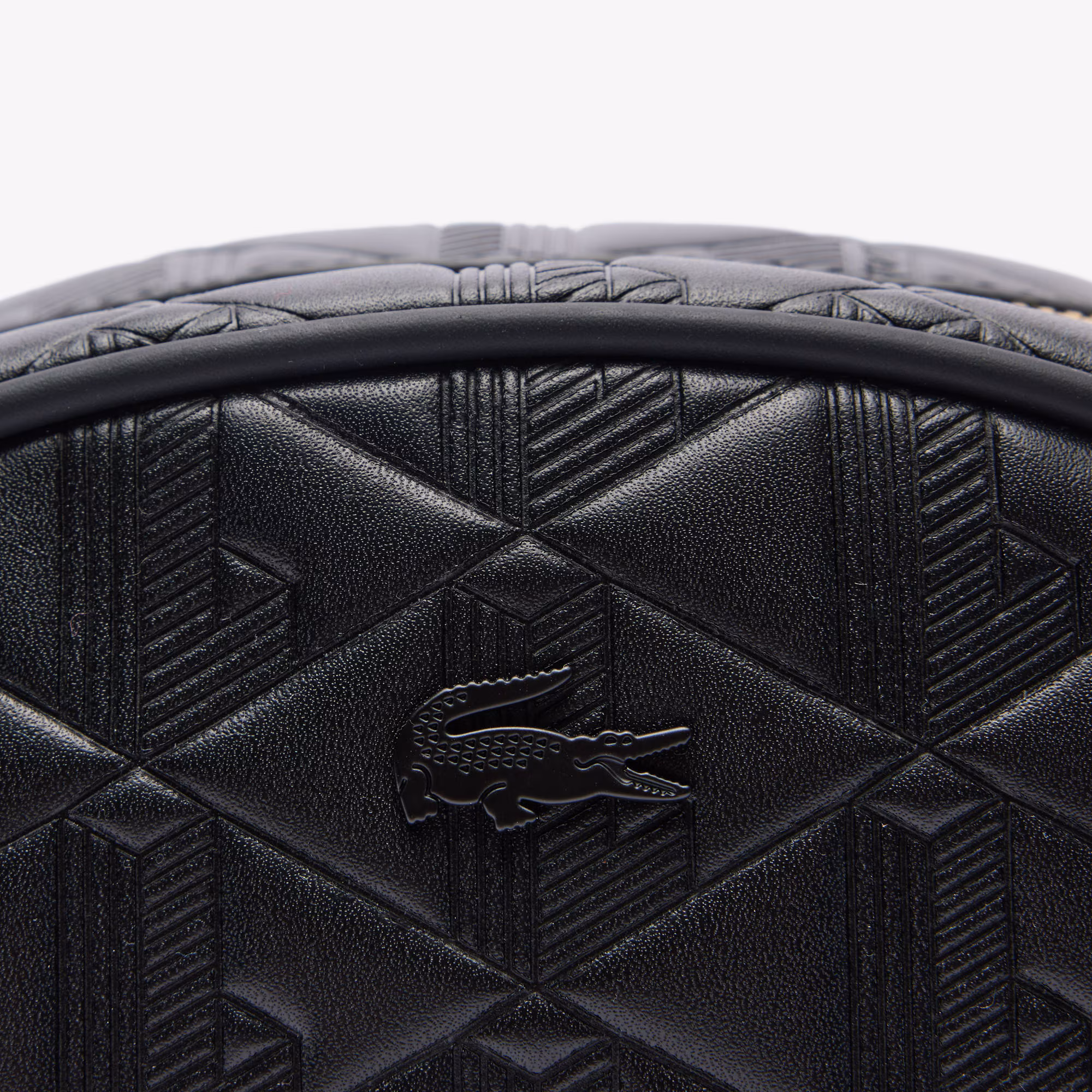 Maheki Oval Embossed Leather Bag