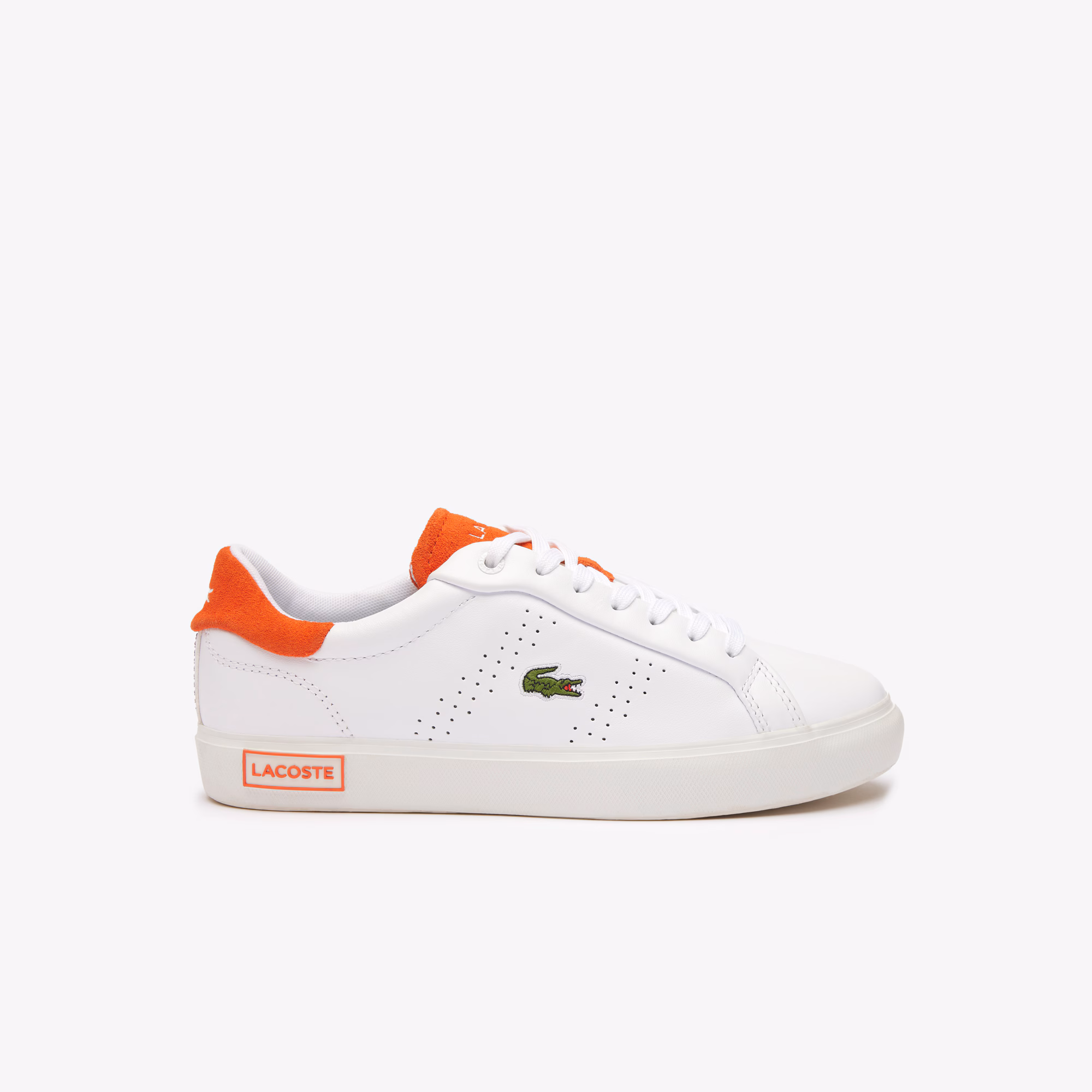 Women’s Powercourt 2.0 Orange Leather Sneakers
