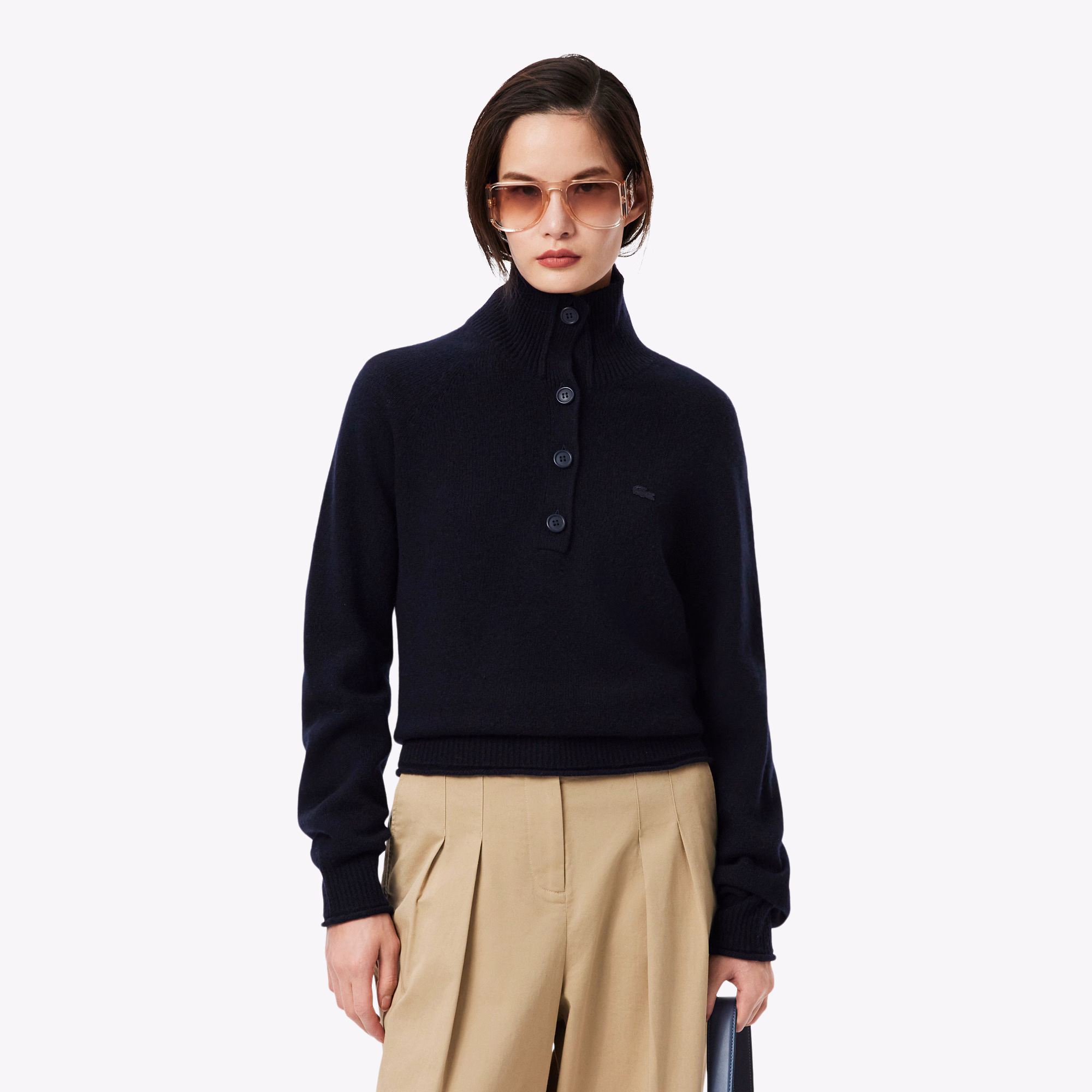 Women's Wool High-Neck Sweater