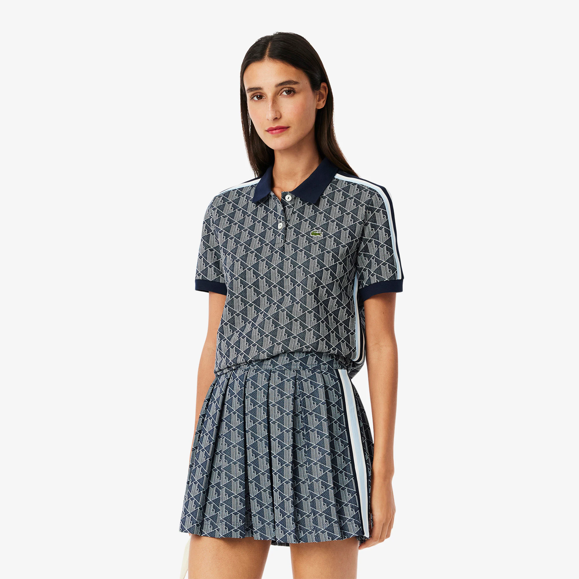 Women's Slim Fit Monogram Polo