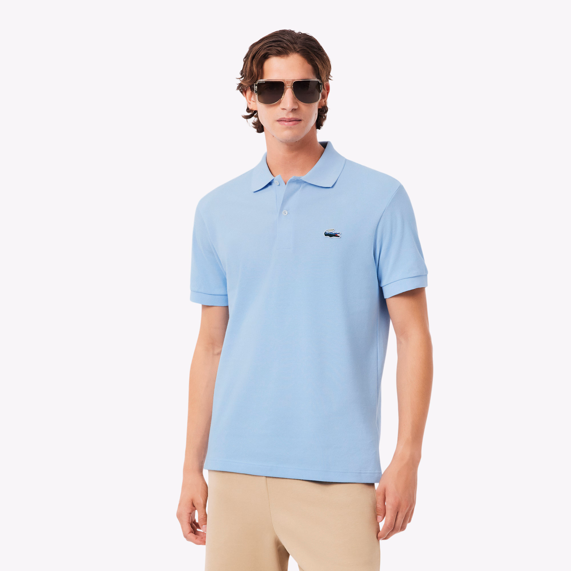 Men's Classic Fit Landscape Crocodile Piqué Polo